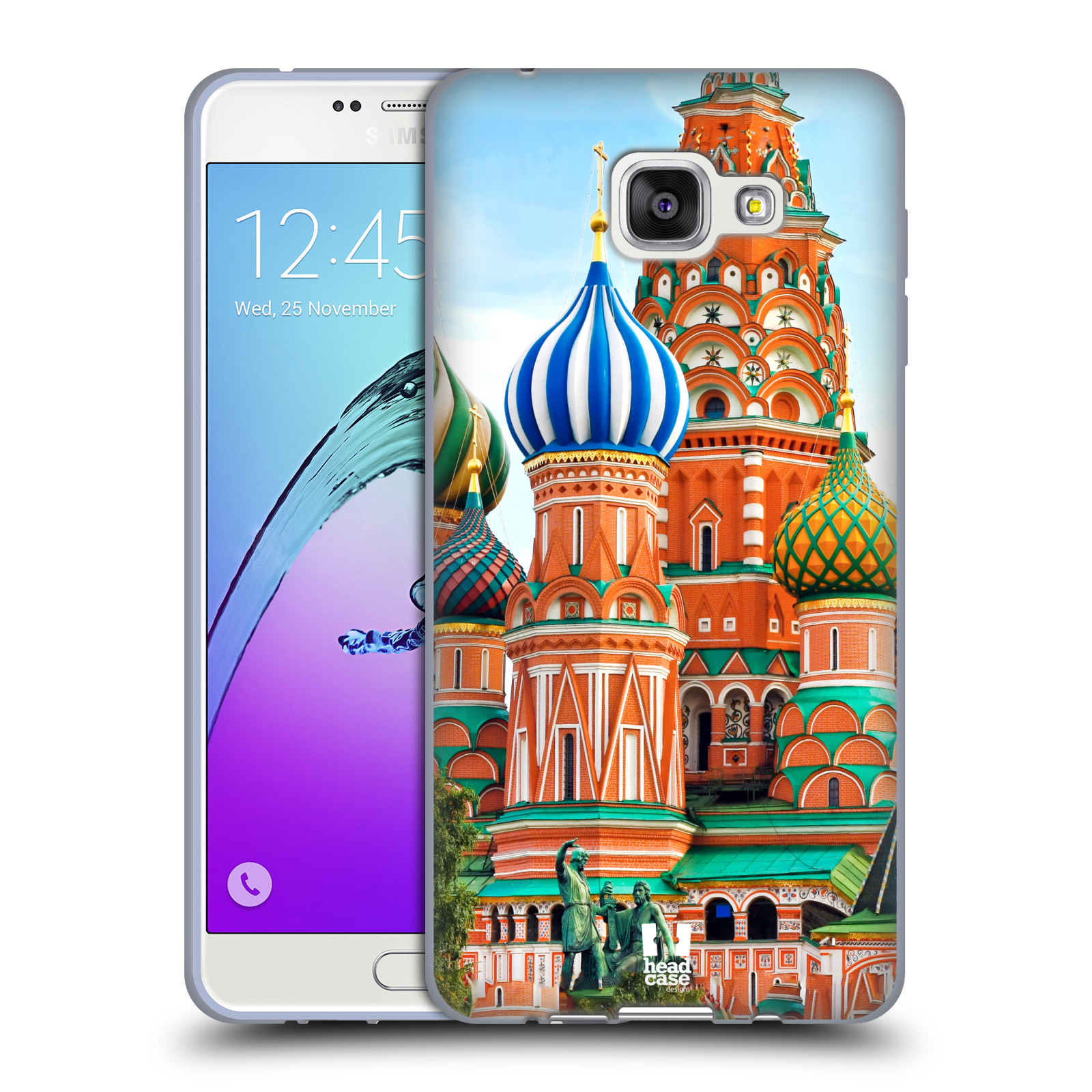 HEAD CASE silikonový obal na mobil Samsung Galaxy A7 (2016) vzor Města foto náměstí RUSKO,MOSKVA, RUDÉ NÁMĚSTÍ