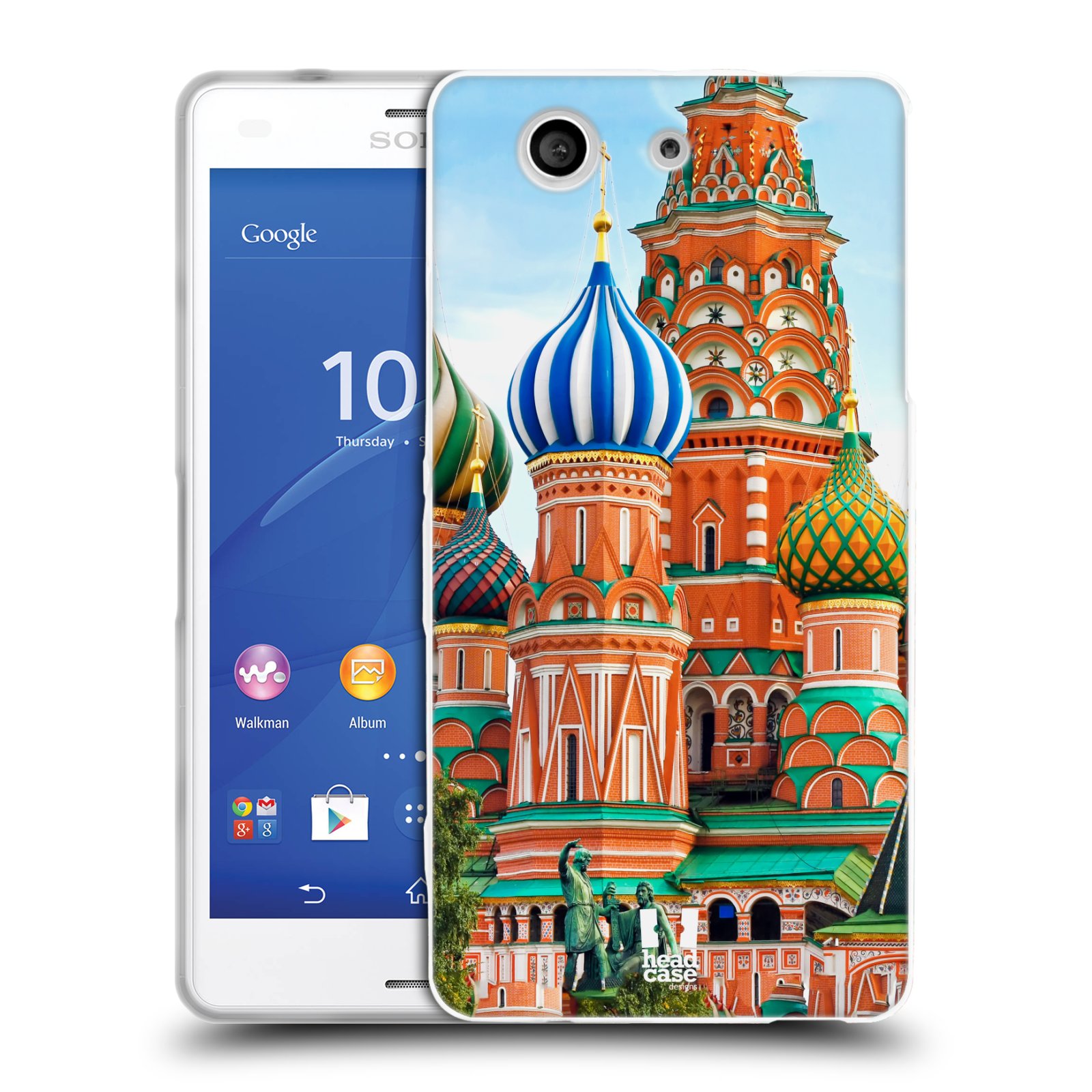 HEAD CASE silikonový obal na mobil Sony Xperia Z3 COMPACT (D5803) vzor Města foto náměstí RUSKO,MOSKVA, RUDÉ NÁMĚSTÍ