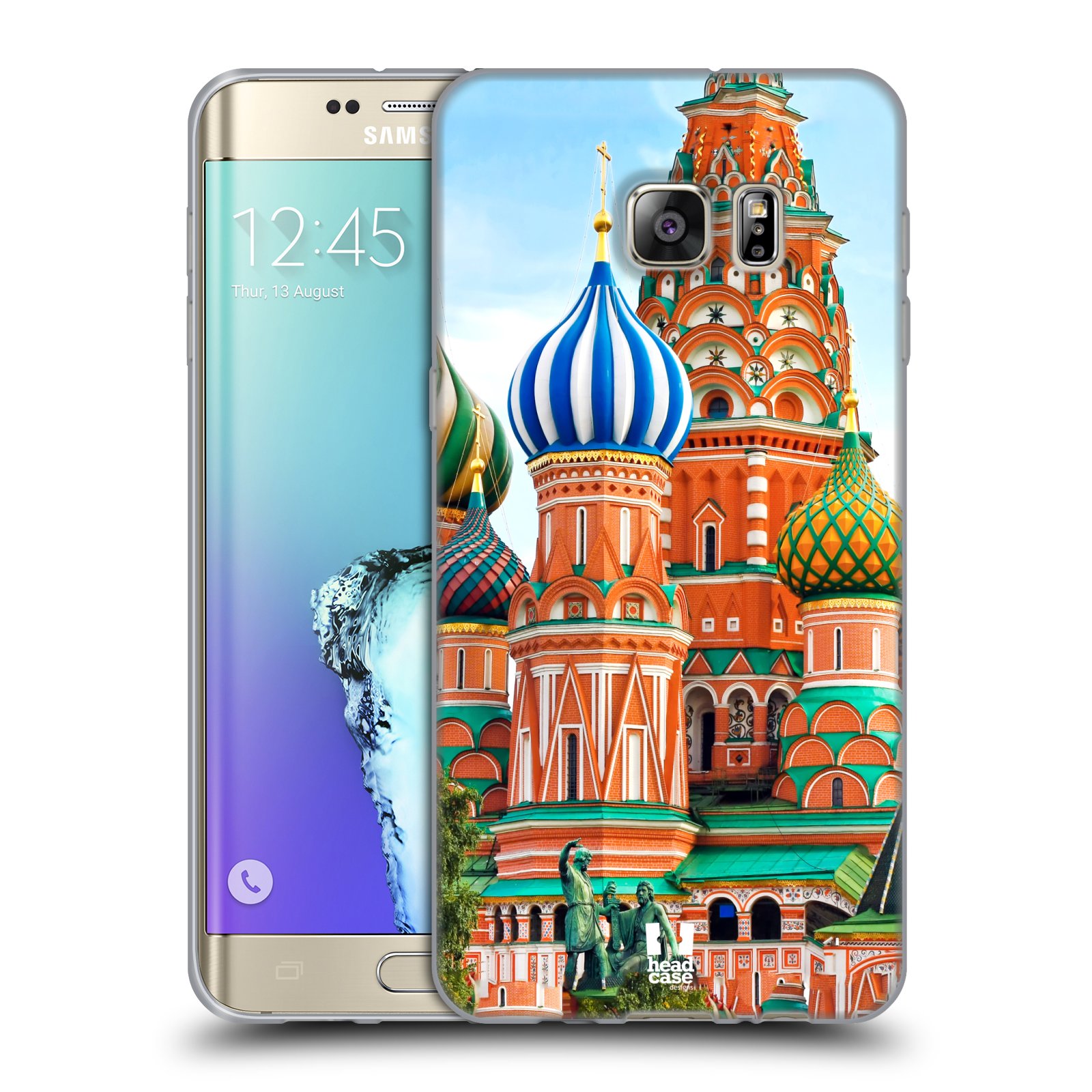 HEAD CASE silikonový obal na mobil Samsung Galaxy S6 EDGE PLUS vzor Města foto náměstí RUSKO,MOSKVA, RUDÉ NÁMĚSTÍ
