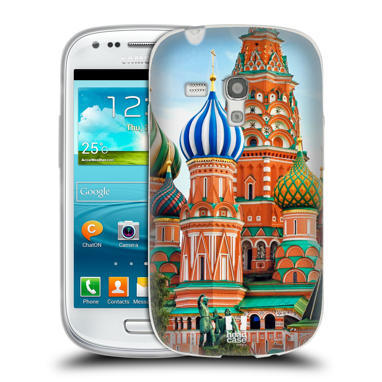 HEAD CASE silikonový obal na mobil Samsung Galaxy S3 MINI i8190 vzor Města foto náměstí RUSKO,MOSKVA, RUDÉ NÁMĚSTÍ