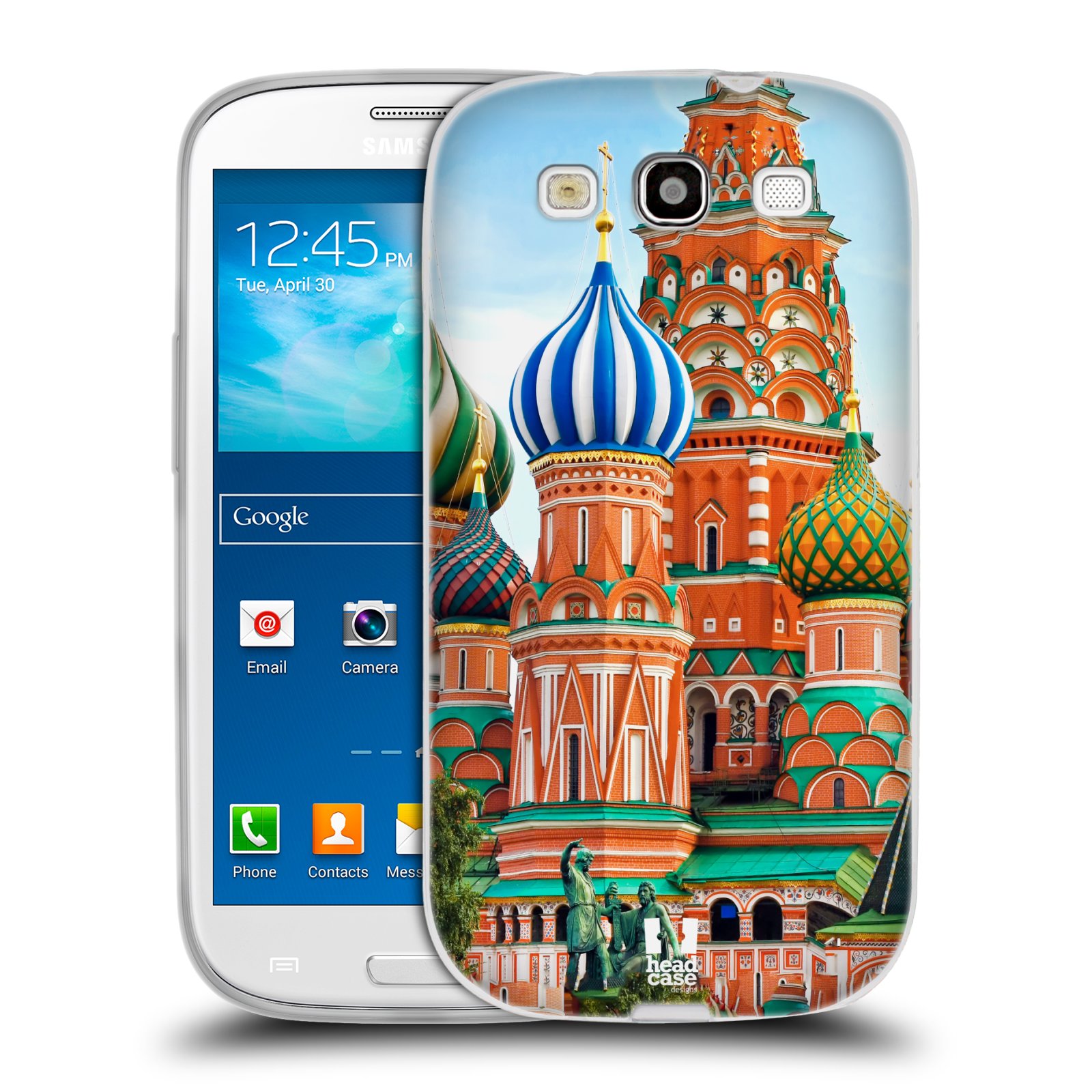 HEAD CASE silikonový obal na mobil Samsung Galaxy S3 i9300 vzor Města foto náměstí RUSKO,MOSKVA, RUDÉ NÁMĚSTÍ