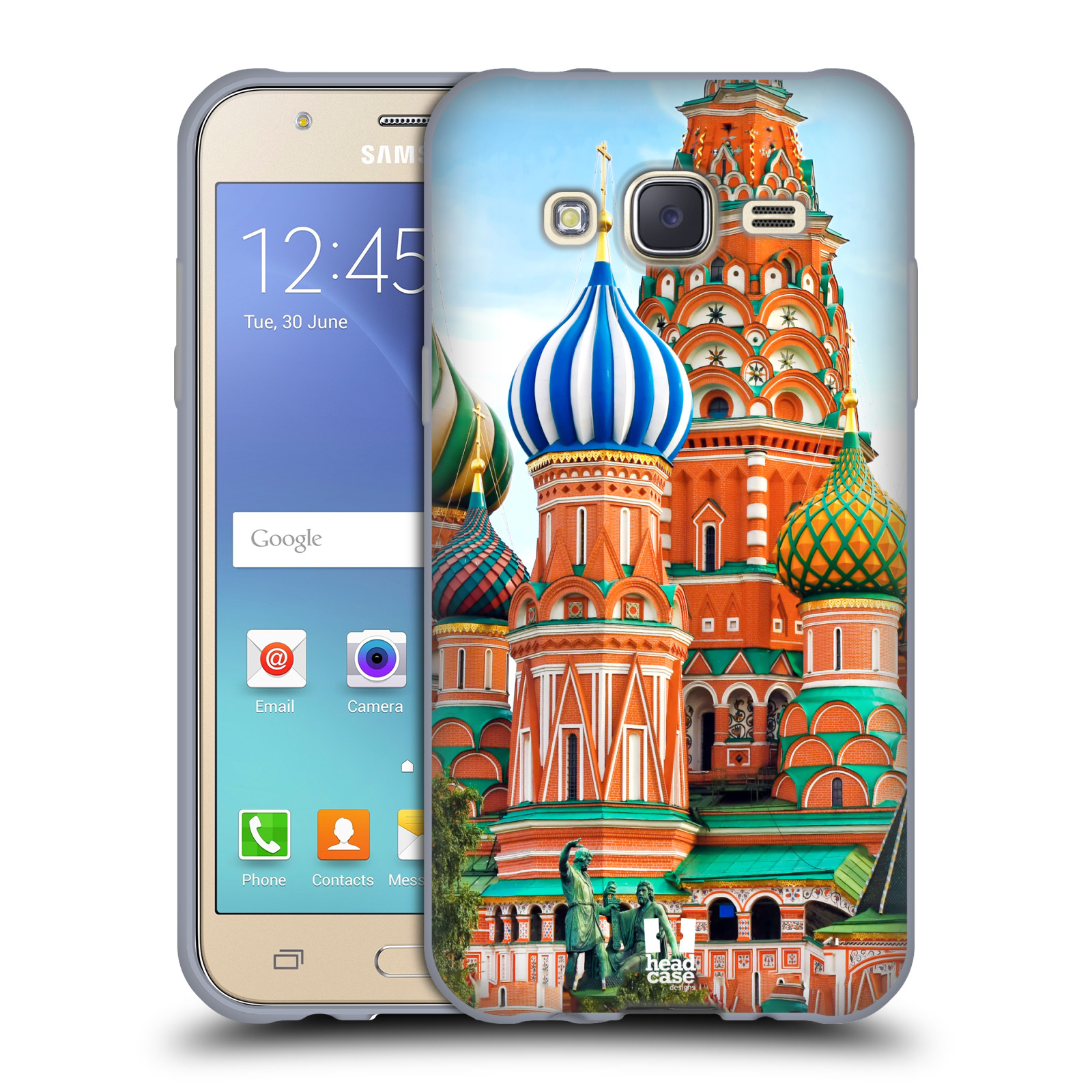 HEAD CASE silikonový obal na mobil Samsung Galaxy J5, J500, (J5 DUOS) vzor Města foto náměstí RUSKO,MOSKVA, RUDÉ NÁMĚSTÍ
