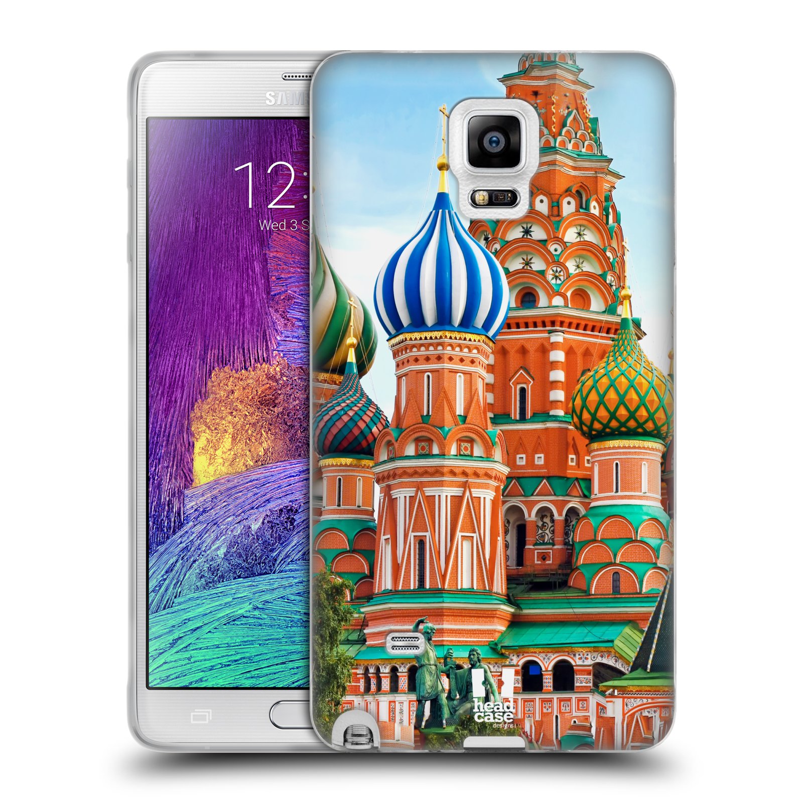 HEAD CASE silikonový obal na mobil Samsung Galaxy Note 4 (N910) vzor Města foto náměstí RUSKO,MOSKVA, RUDÉ NÁMĚSTÍ