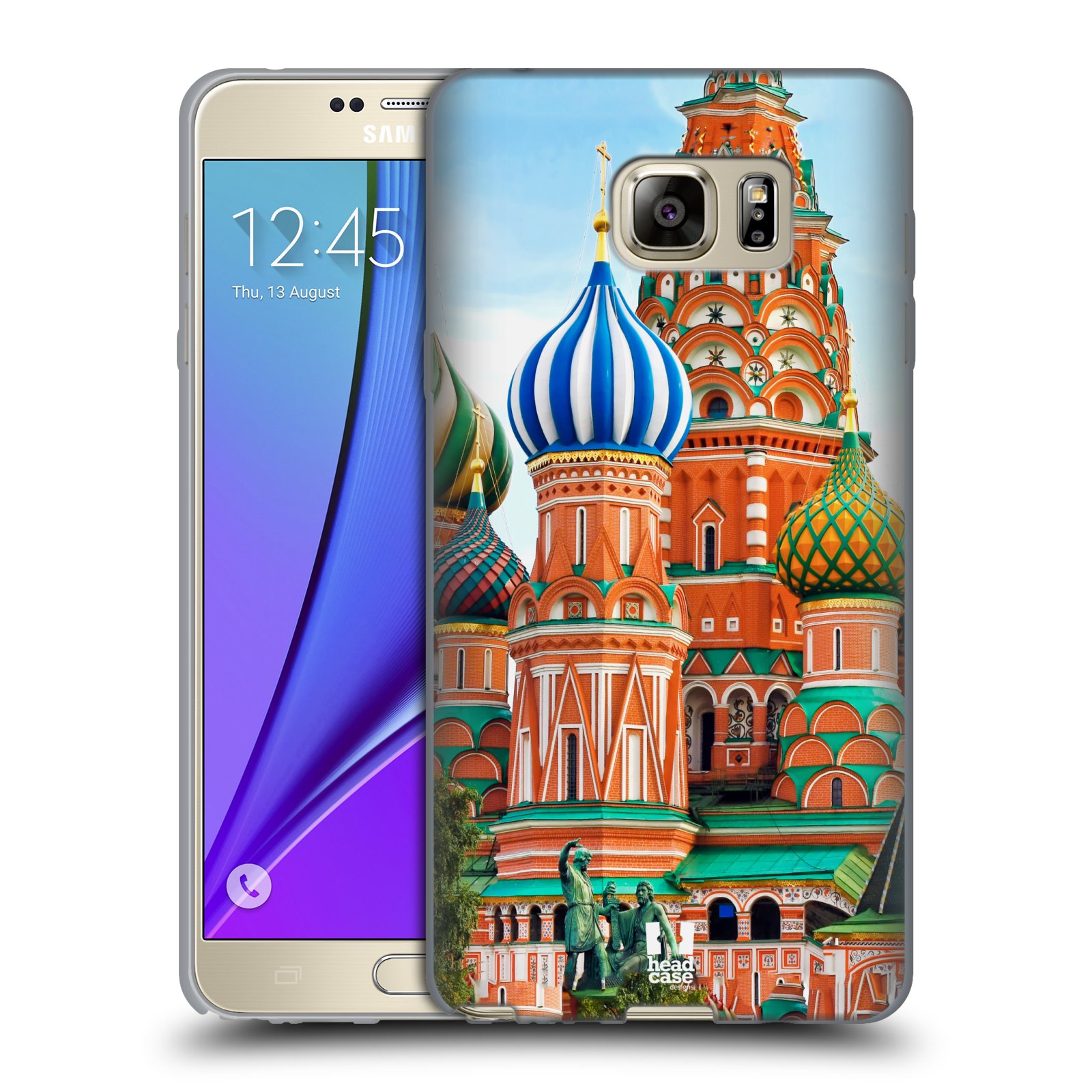 HEAD CASE silikonový obal na mobil Samsung Galaxy Note 5 (N920) vzor Města foto náměstí RUSKO,MOSKVA, RUDÉ NÁMĚSTÍ