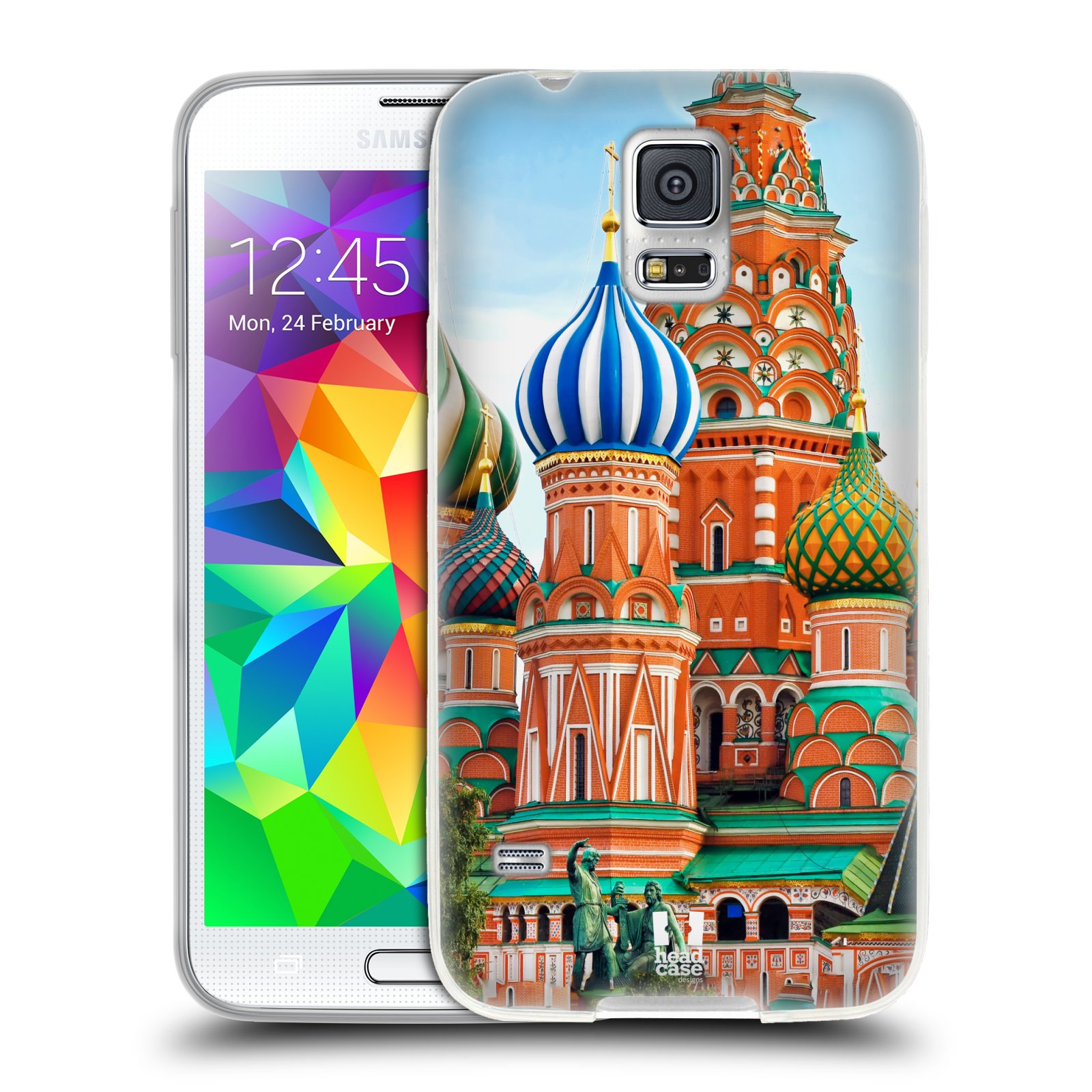 HEAD CASE silikonový obal na mobil Samsung Galaxy S5/S5 NEO vzor Města foto náměstí RUSKO,MOSKVA, RUDÉ NÁMĚSTÍ