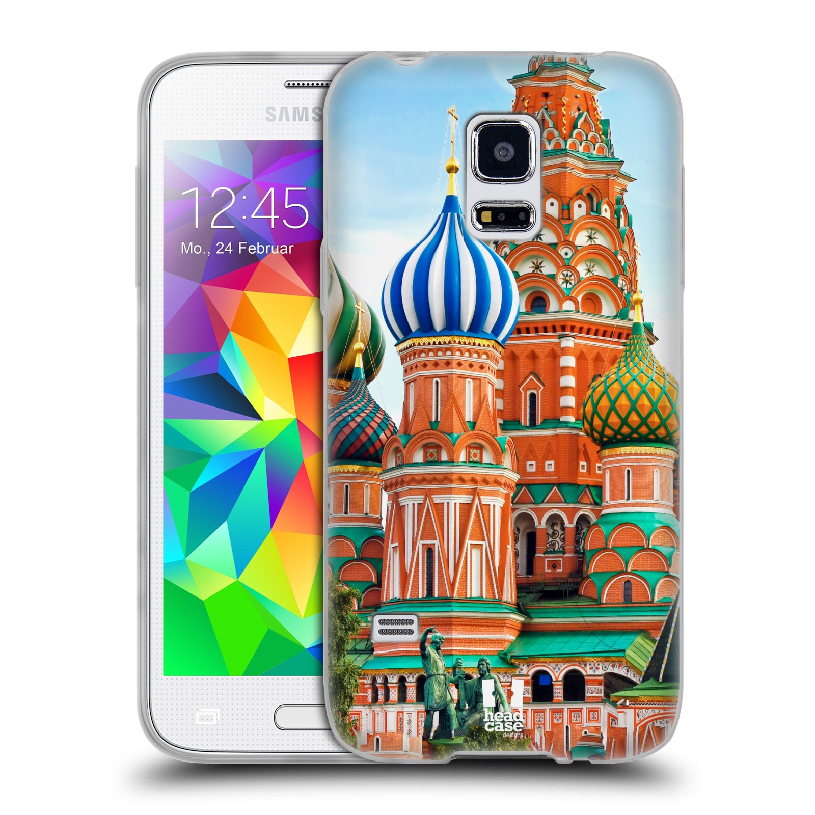 HEAD CASE silikonový obal na mobil Samsung Galaxy S5 MINI vzor Města foto náměstí RUSKO,MOSKVA, RUDÉ NÁMĚSTÍ