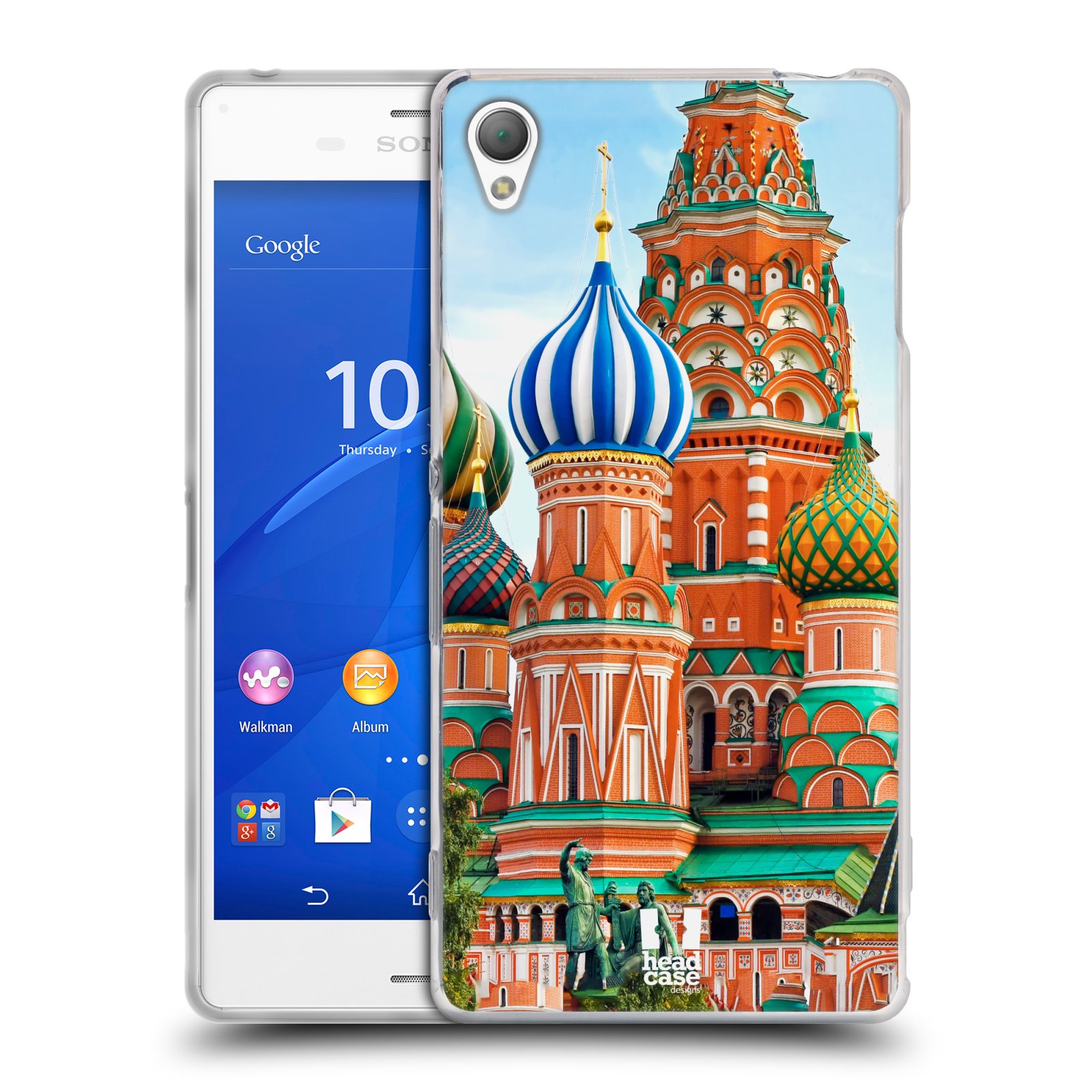 HEAD CASE silikonový obal na mobil Sony Xperia Z3 vzor Města foto náměstí RUSKO,MOSKVA, RUDÉ NÁMĚSTÍ