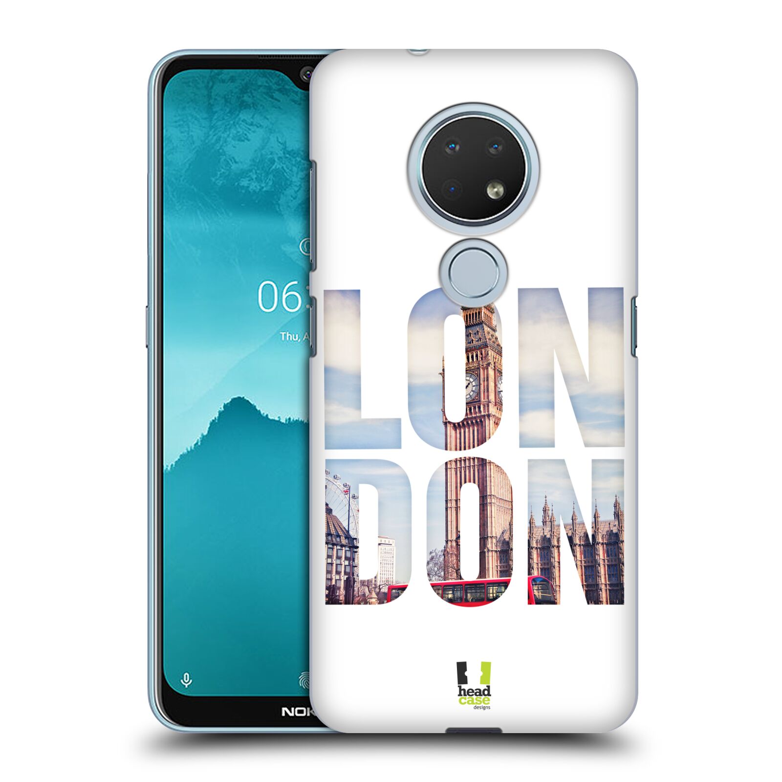 Pouzdro na mobil Nokia 6.2 - HEAD CASE - vzor Města foto a nadpis ANGLIE, LONDÝN, BIG BEN