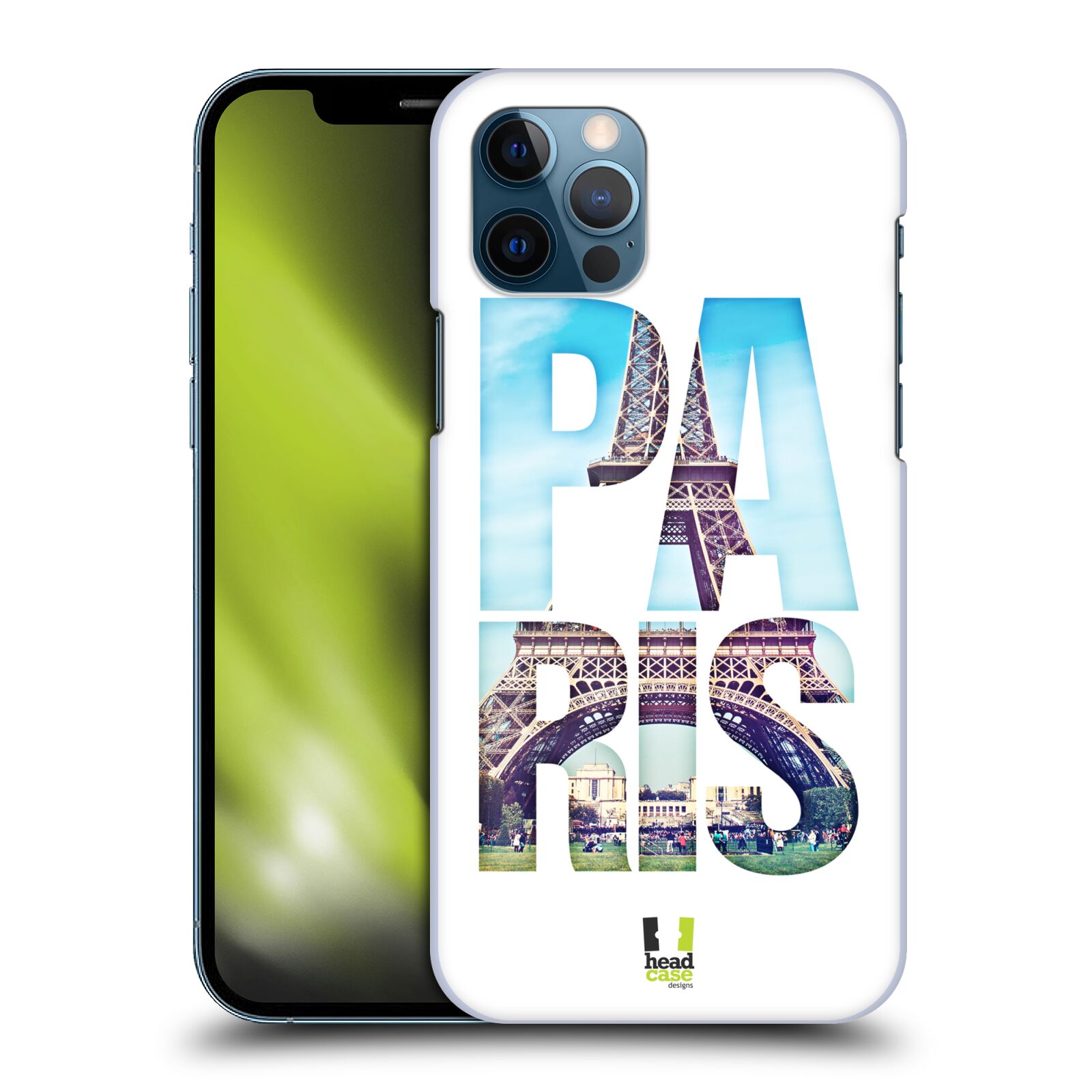 HEAD CASE plastový obal na mobil Apple Iphone 12 / Iphone 12 PRO vzor Města foto a nadpis FRANCIE, PAŘÍŽ, EIFFELOVA VĚŽ