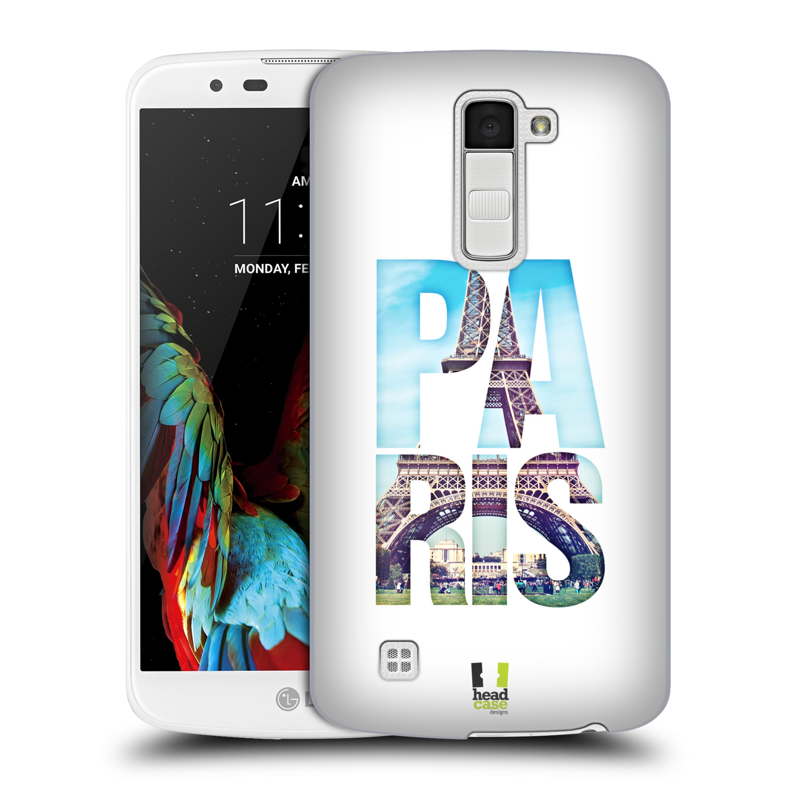 HEAD CASE plastový obal na mobil LG K10 vzor Města foto a nadpis FRANCIE, PAŘÍŽ, EIFFELOVA VĚŽ