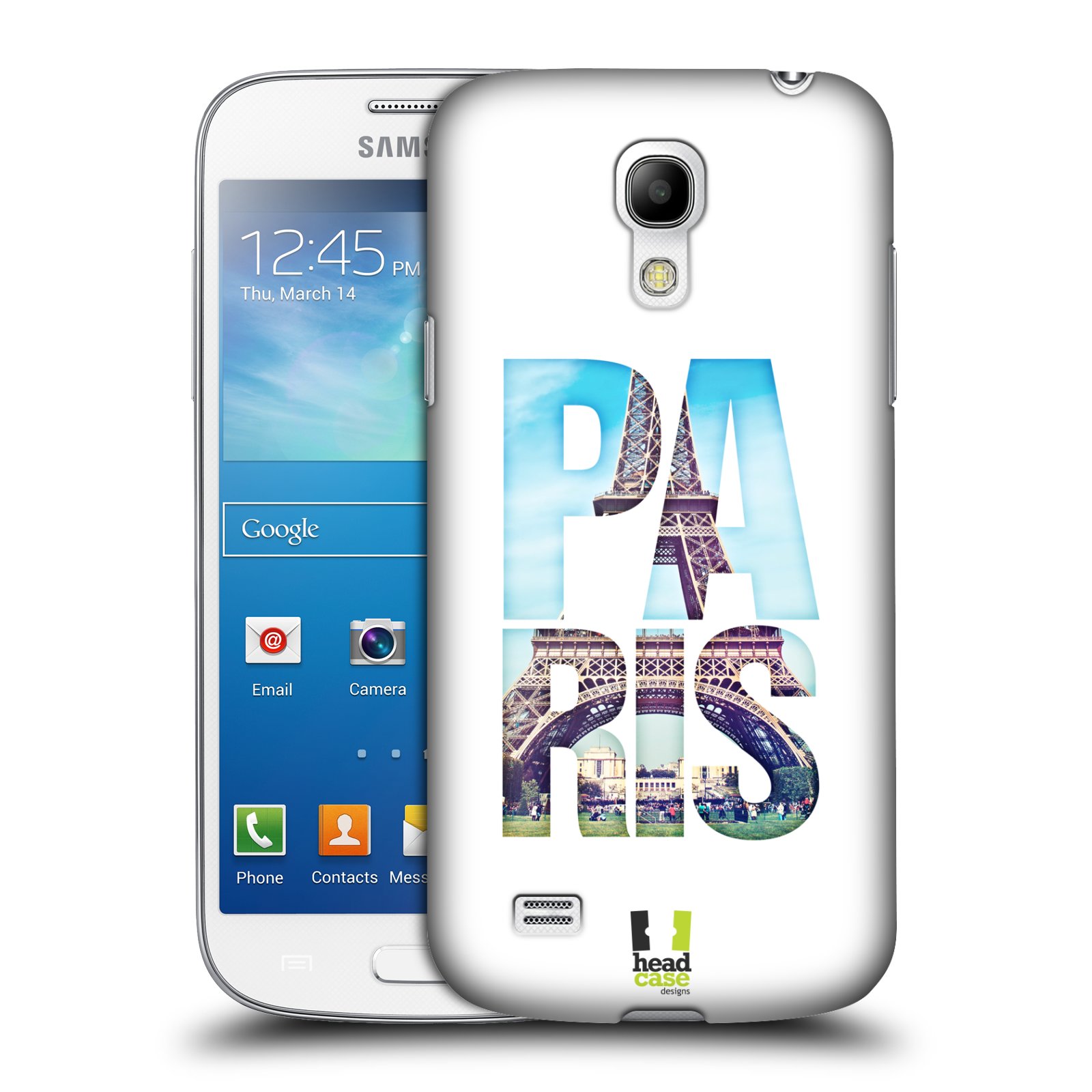 HEAD CASE plastový obal na mobil SAMSUNG Galaxy S4 MINI / S4 MINI VE (i9190, i9195i, i9195) vzor Města foto a nadpis FRANCIE, PAŘÍŽ, EIFFELOVA VĚŽ