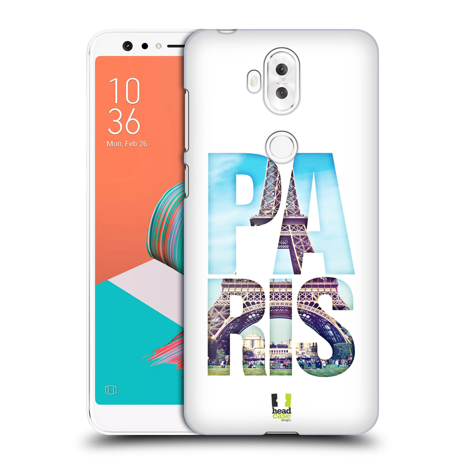 HEAD CASE plastový obal na mobil Asus Zenfone 5 LITE ZC600KL vzor Města foto a nadpis FRANCIE, PAŘÍŽ, EIFFELOVA VĚŽ
