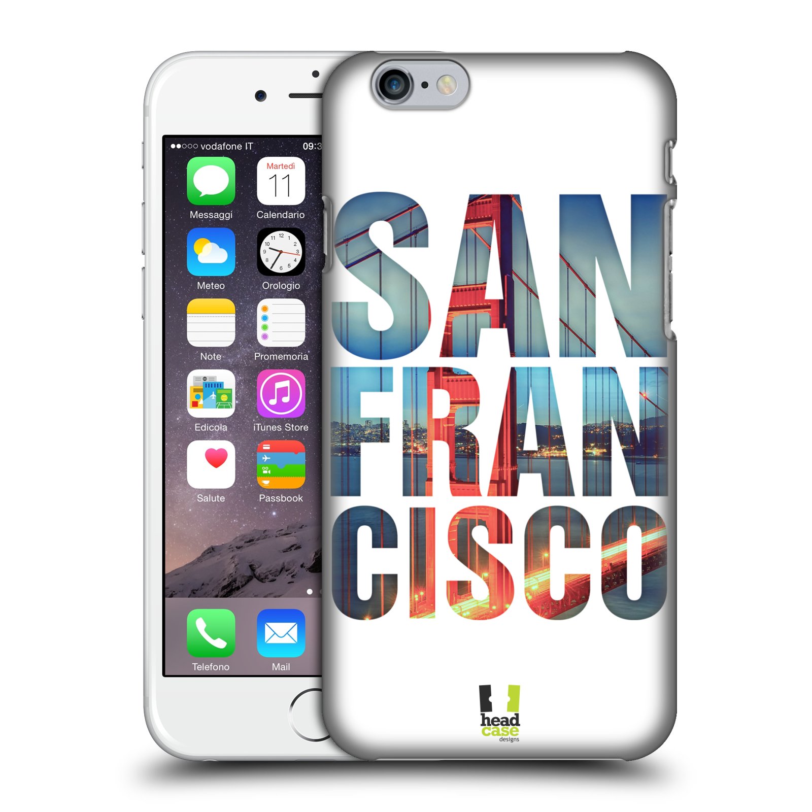 Plastové pouzdro pro mobil Apple Iphone 6/6S vzor Města foto a nadpis USA, SAN FRANCISCO, MOST