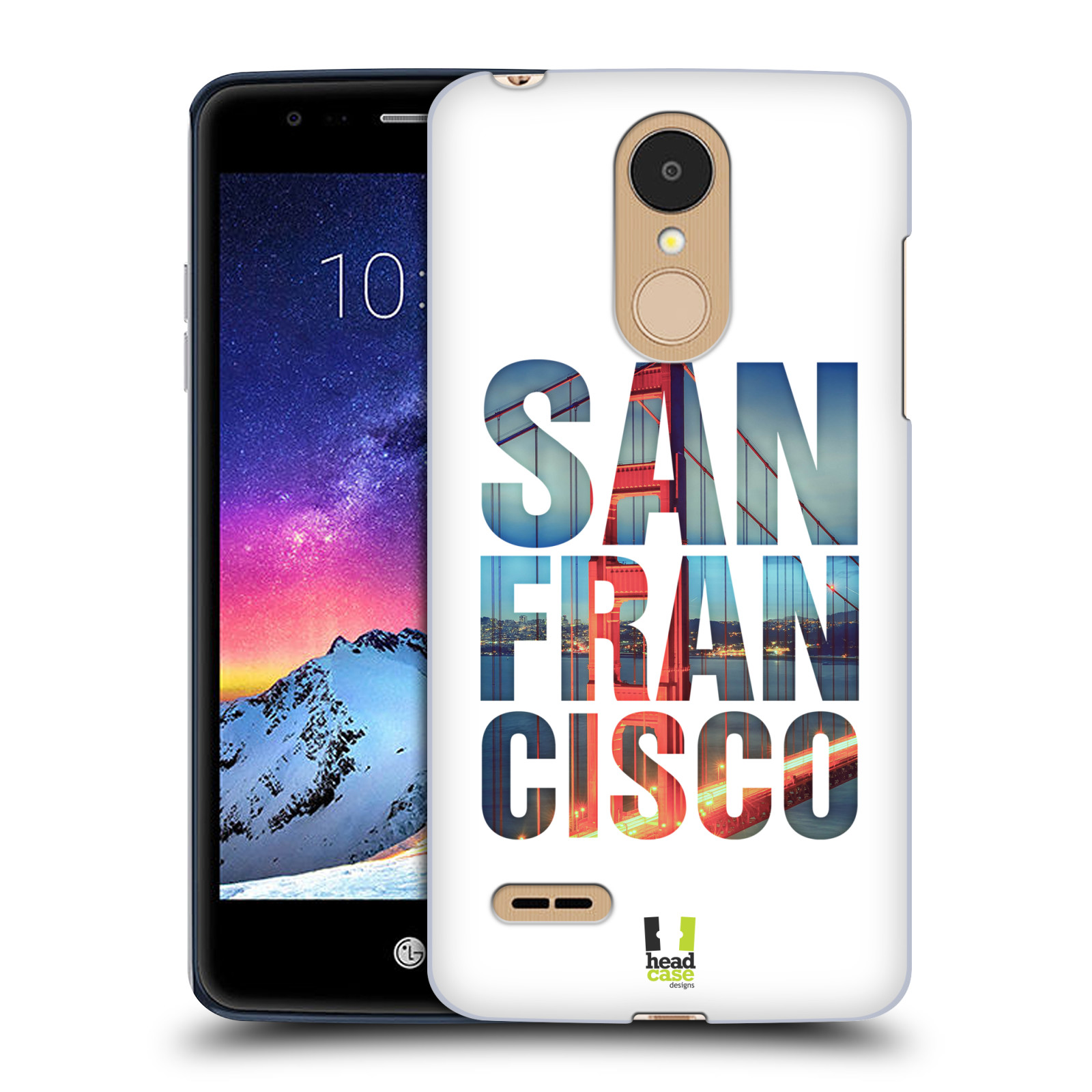 HEAD CASE plastový obal na mobil LG K9 / K8 2018 vzor Města foto a nadpis USA, SAN FRANCISCO, MOST