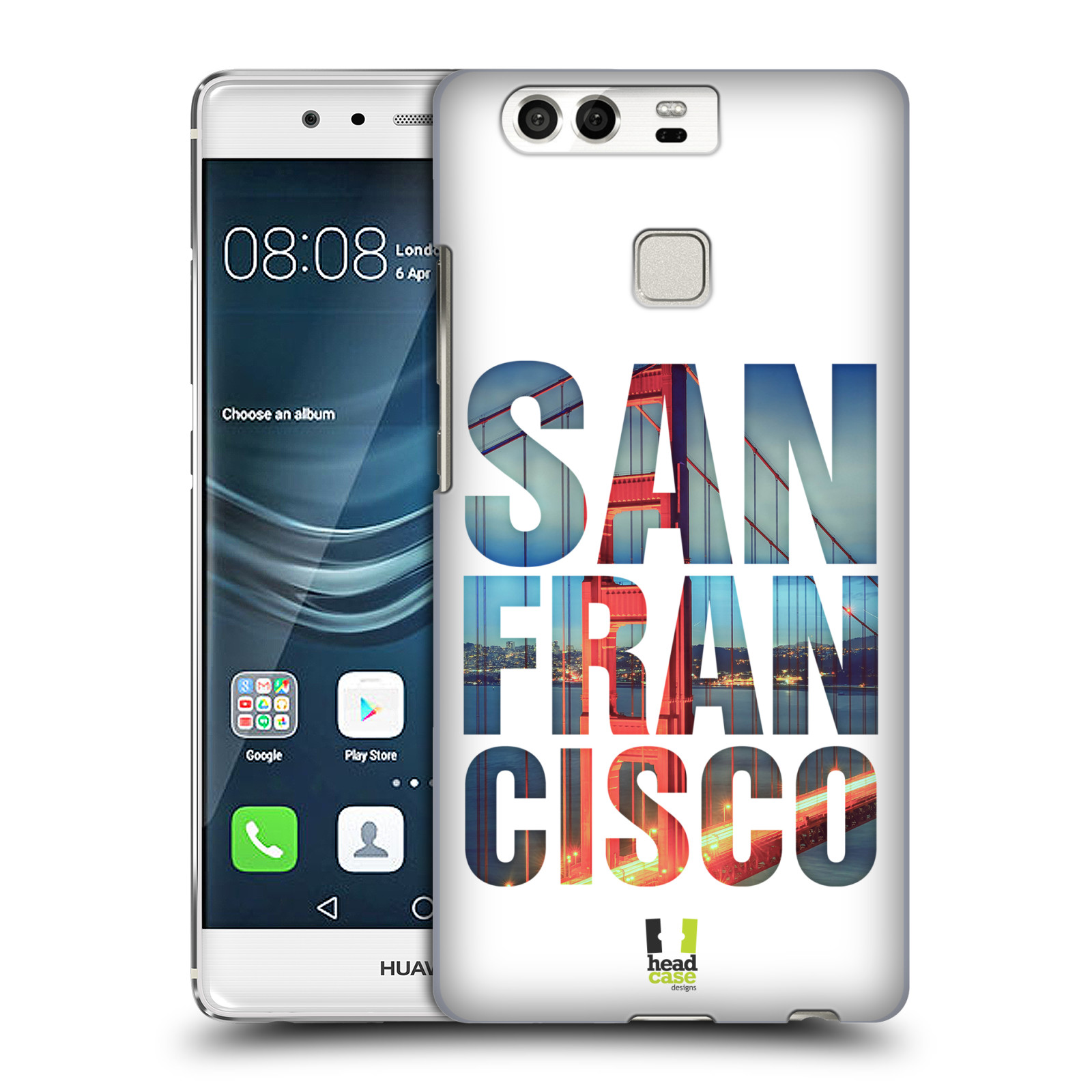 HEAD CASE plastový obal na mobil Huawei P9 / P9 DUAL SIM vzor Města foto a nadpis USA, SAN FRANCISCO, MOST
