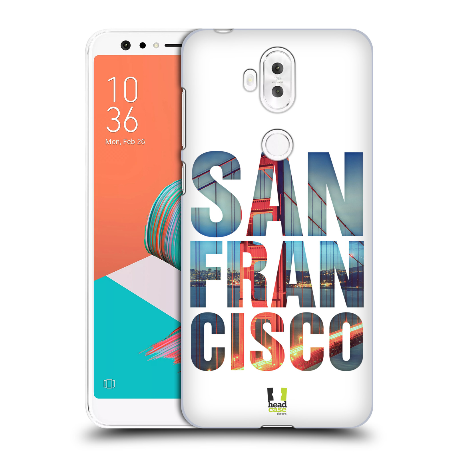 HEAD CASE plastový obal na mobil Asus Zenfone 5 LITE ZC600KL vzor Města foto a nadpis USA, SAN FRANCISCO, MOST