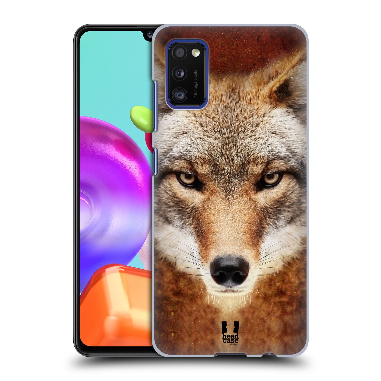 Zadní kryt na mobil Samsung Galaxy A41 vzor Zvířecí tváře kojot