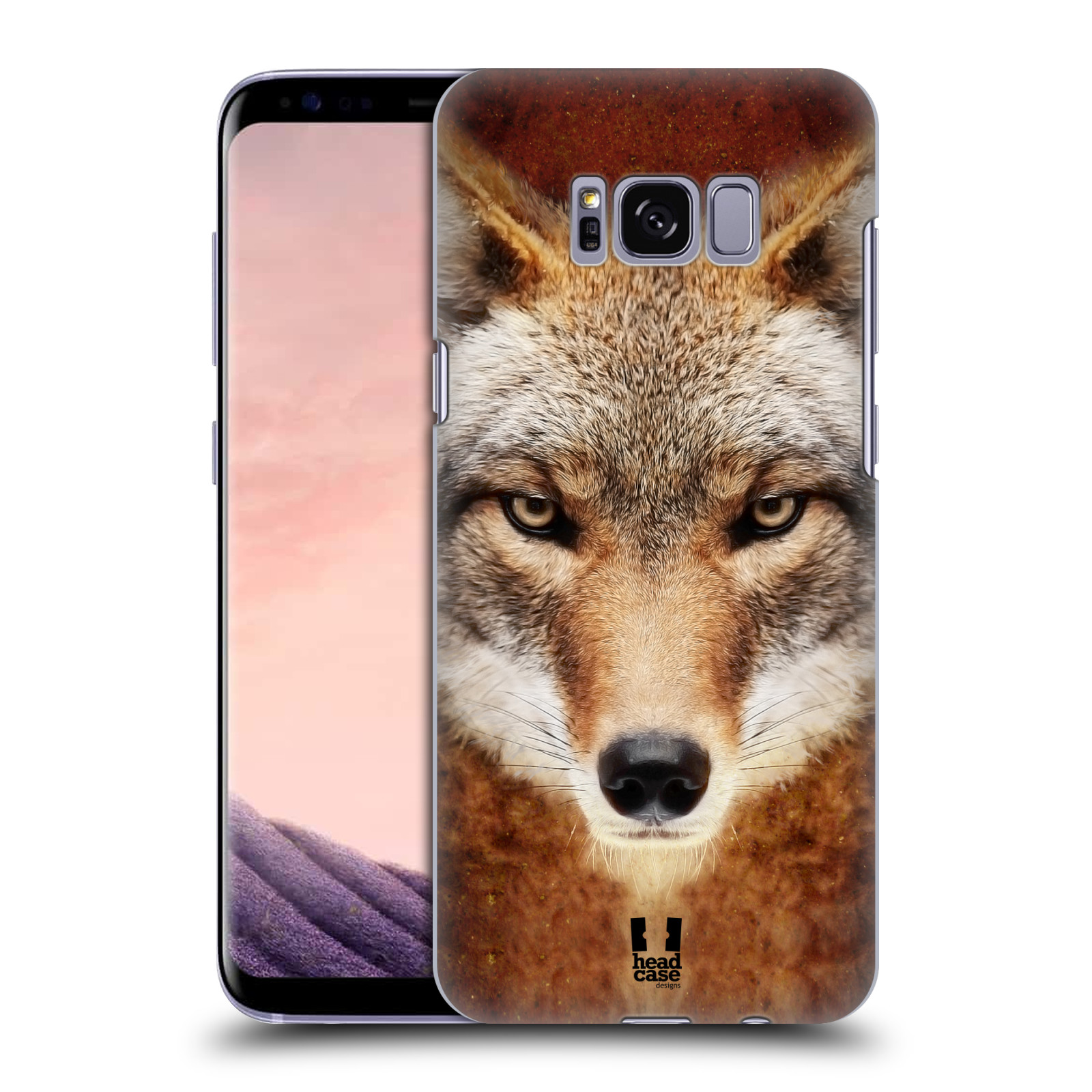 HEAD CASE plastový obal na mobil Samsung Galaxy S8 vzor Zvířecí tváře kojot