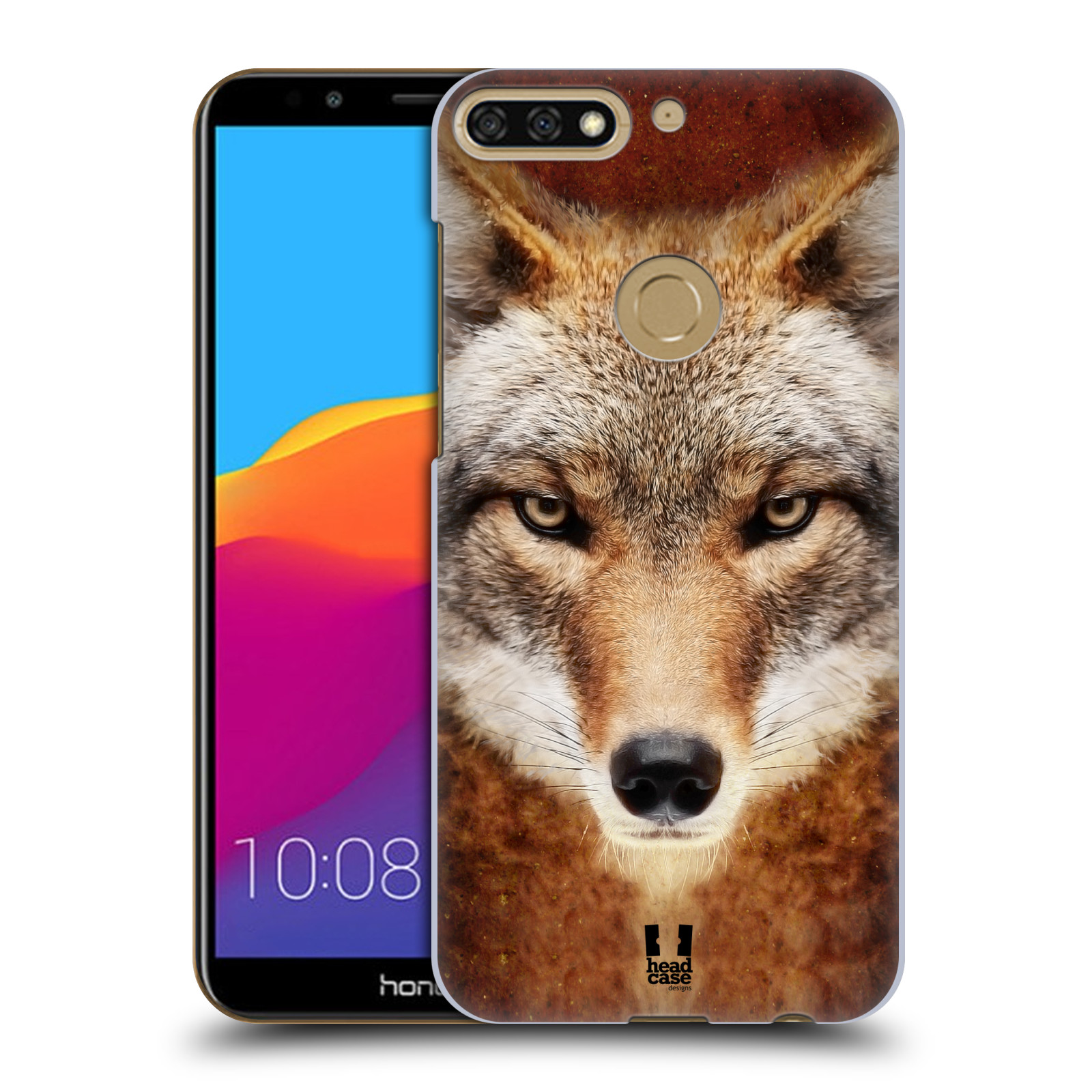 HEAD CASE plastový obal na mobil Honor 7c vzor Zvířecí tváře kojot