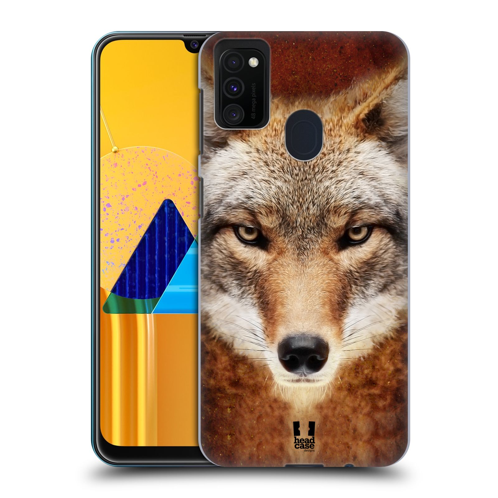 Zadní kryt na mobil Samsung Galaxy M21 vzor Zvířecí tváře kojot