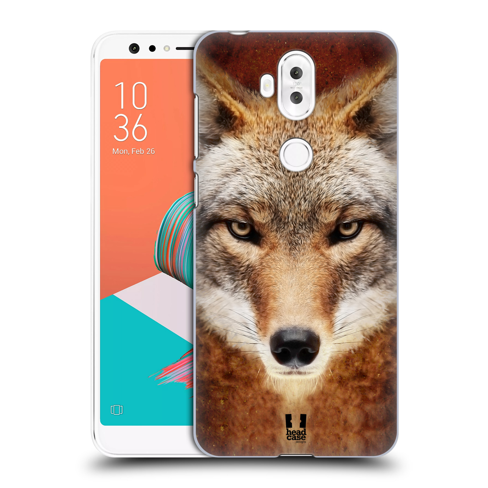 HEAD CASE plastový obal na mobil Asus Zenfone 5 LITE ZC600KL vzor Zvířecí tváře kojot