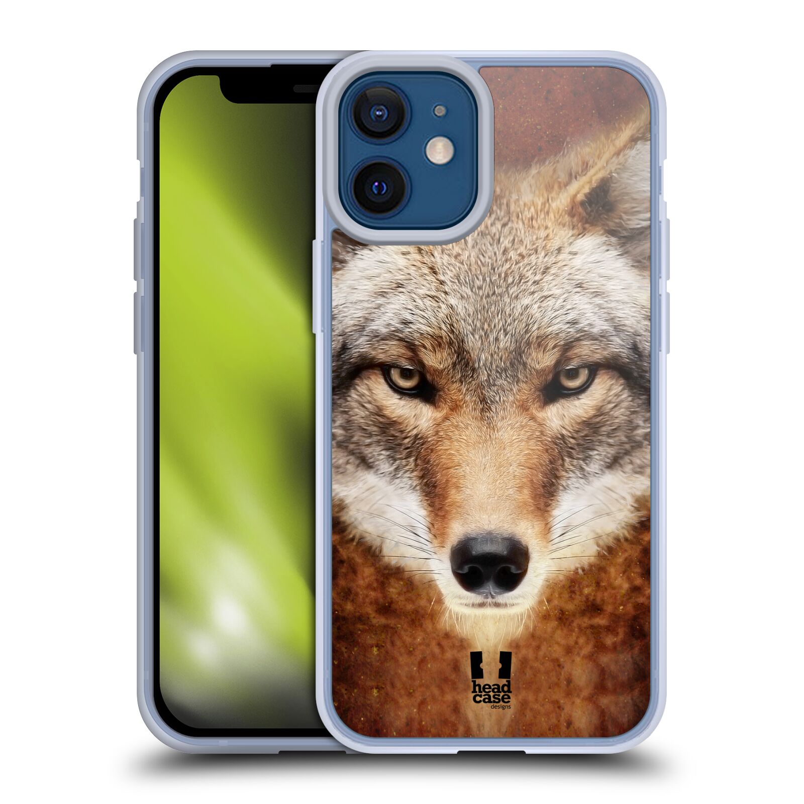 Plastový obal na mobil Apple Iphone 12 MINI vzor Zvířecí tváře kojot