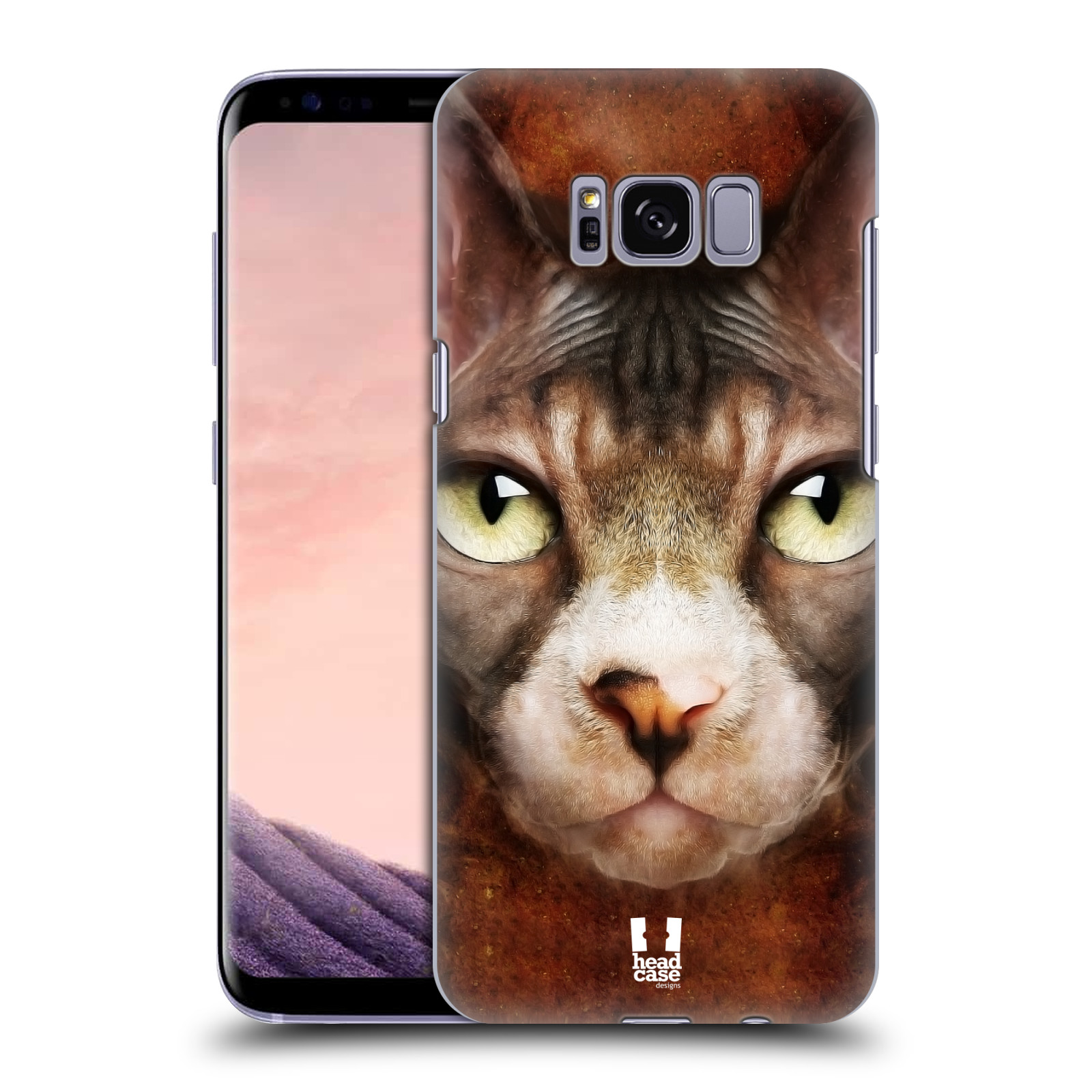 HEAD CASE plastový obal na mobil Samsung Galaxy S8 vzor Zvířecí tváře kočka sphynx