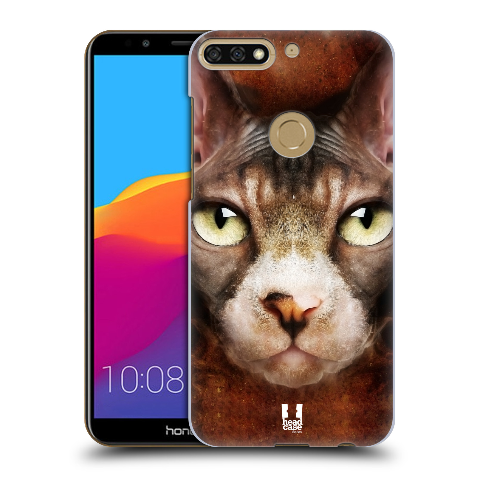 HEAD CASE plastový obal na mobil Honor 7c vzor Zvířecí tváře kočka sphynx