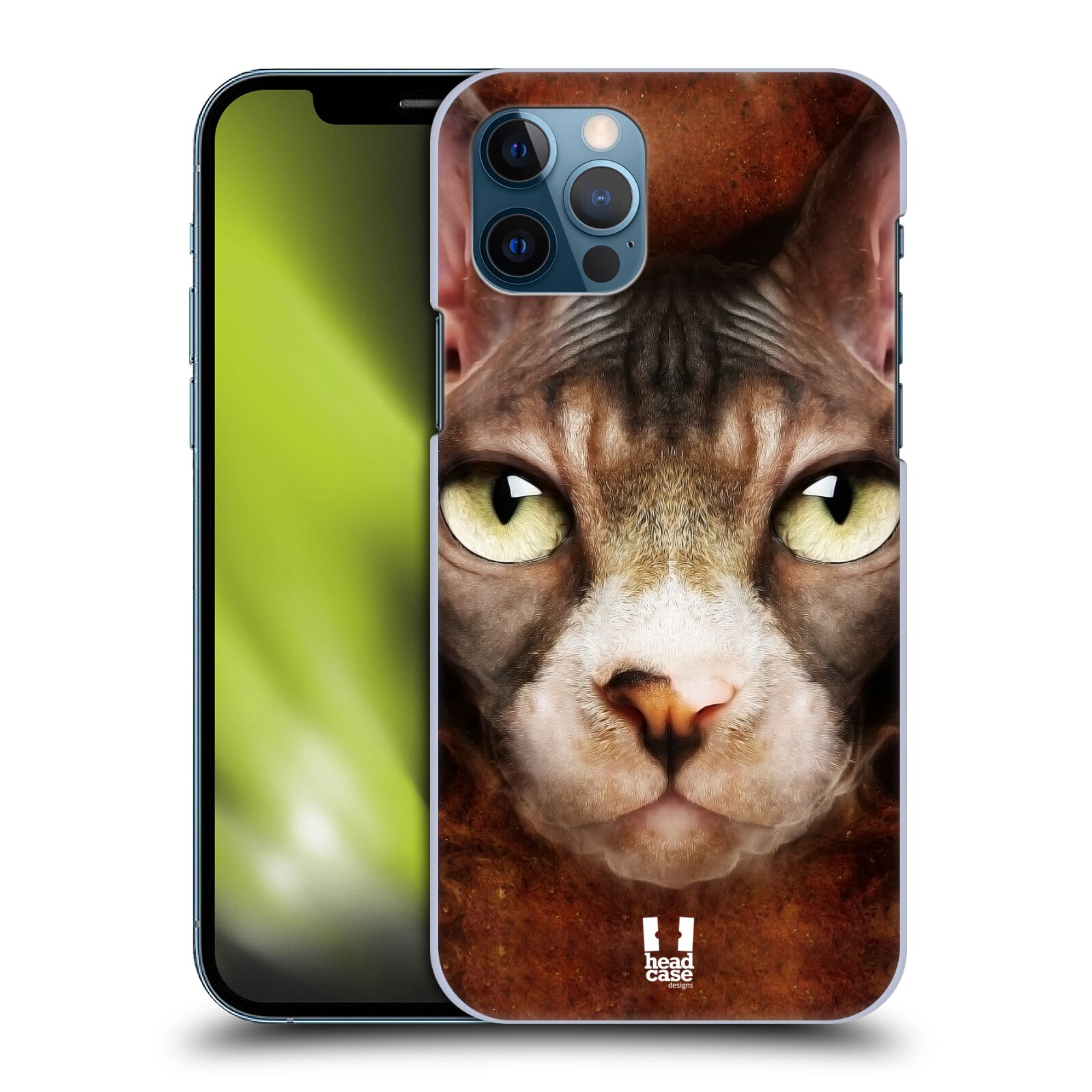 HEAD CASE plastový obal na mobil Apple Iphone 12 / Iphone 12 PRO vzor Zvířecí tváře kočka sphynx
