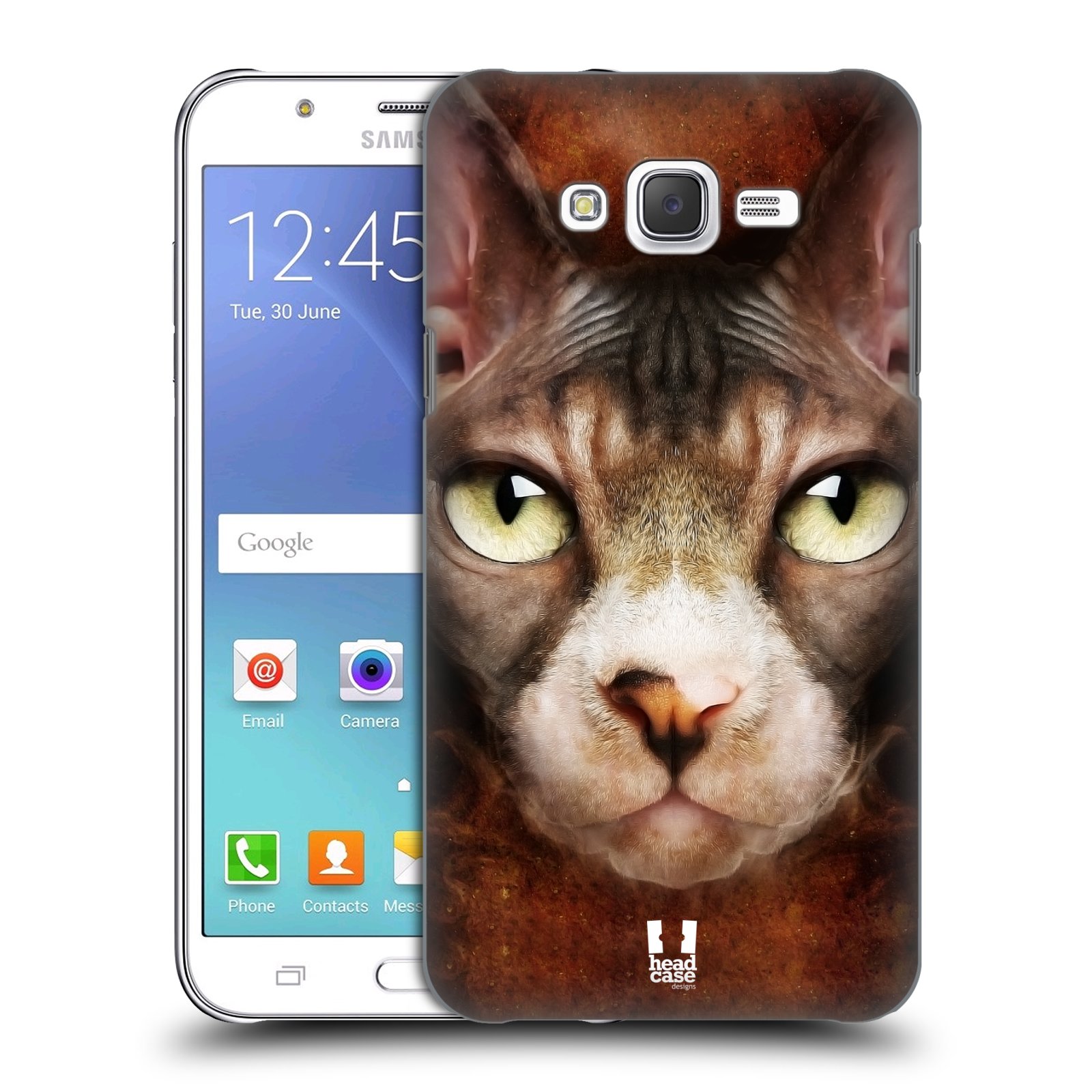HEAD CASE plastový obal na mobil SAMSUNG Galaxy J7, J700 vzor Zvířecí tváře kočka sphynx