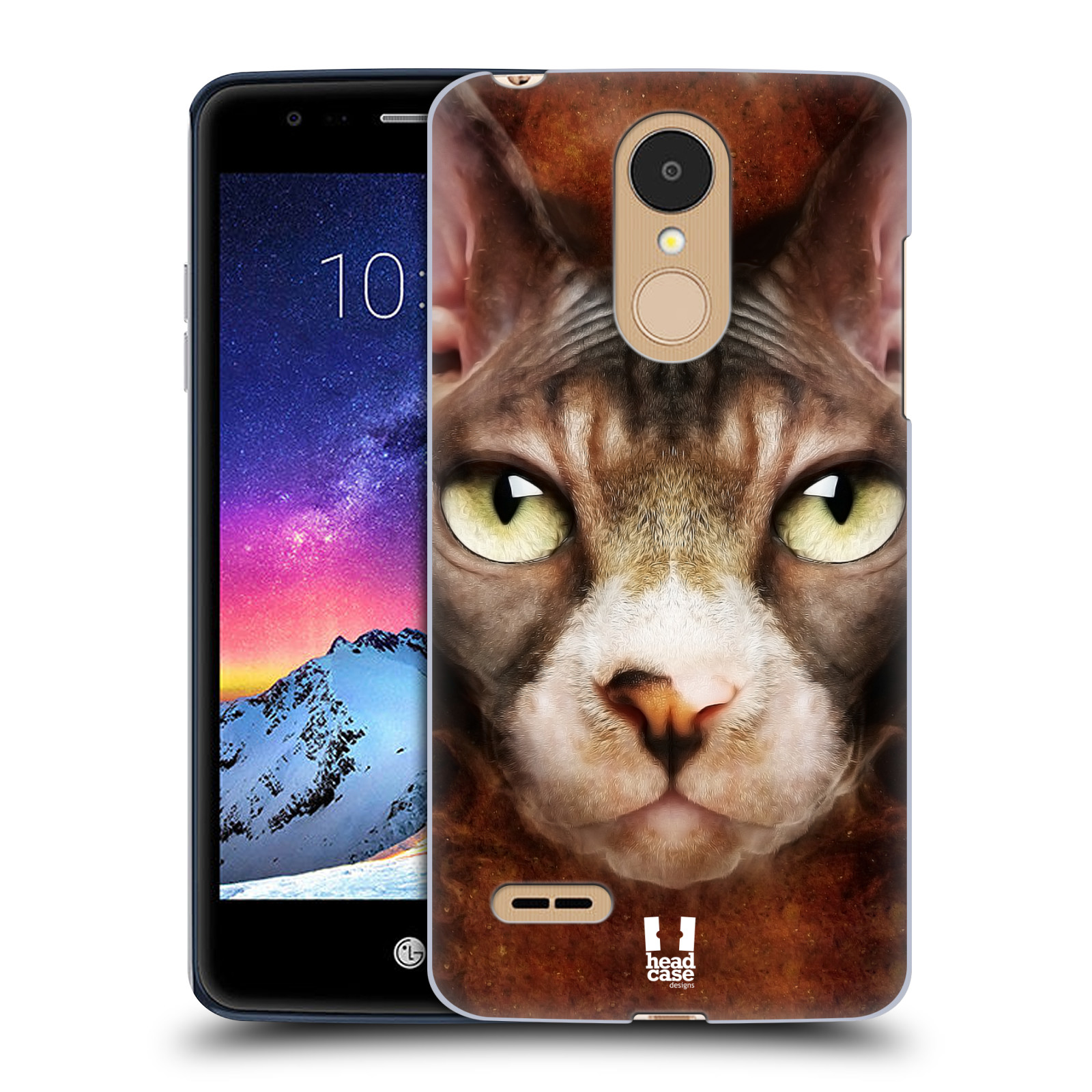 HEAD CASE plastový obal na mobil LG K9 / K8 2018 vzor Zvířecí tváře kočka sphynx
