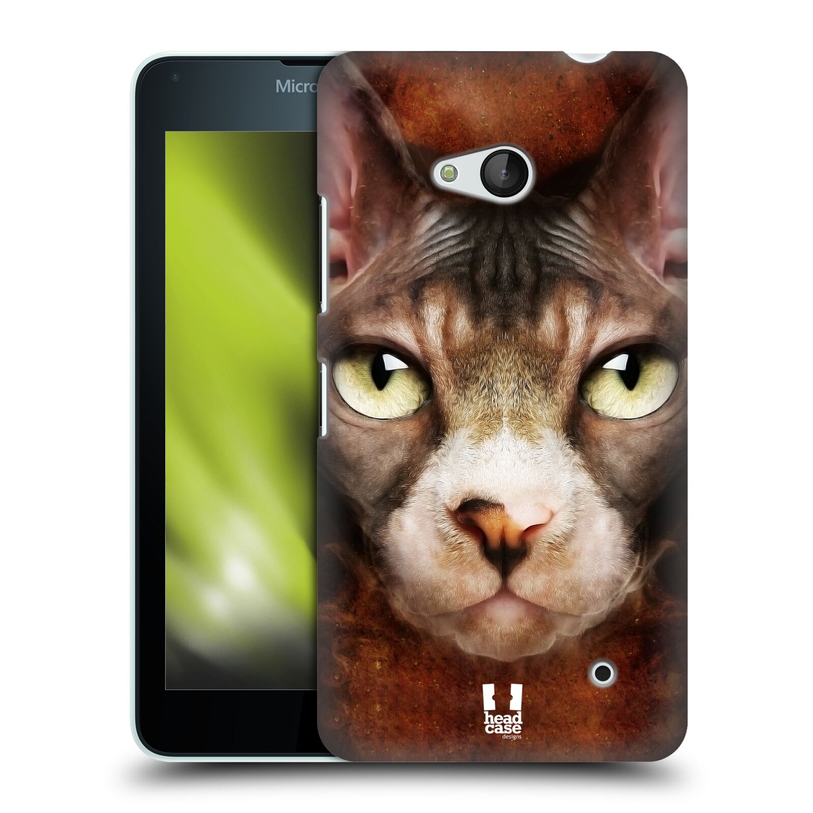 HEAD CASE plastový obal na mobil Nokia Lumia 640 vzor Zvířecí tváře kočka sphynx