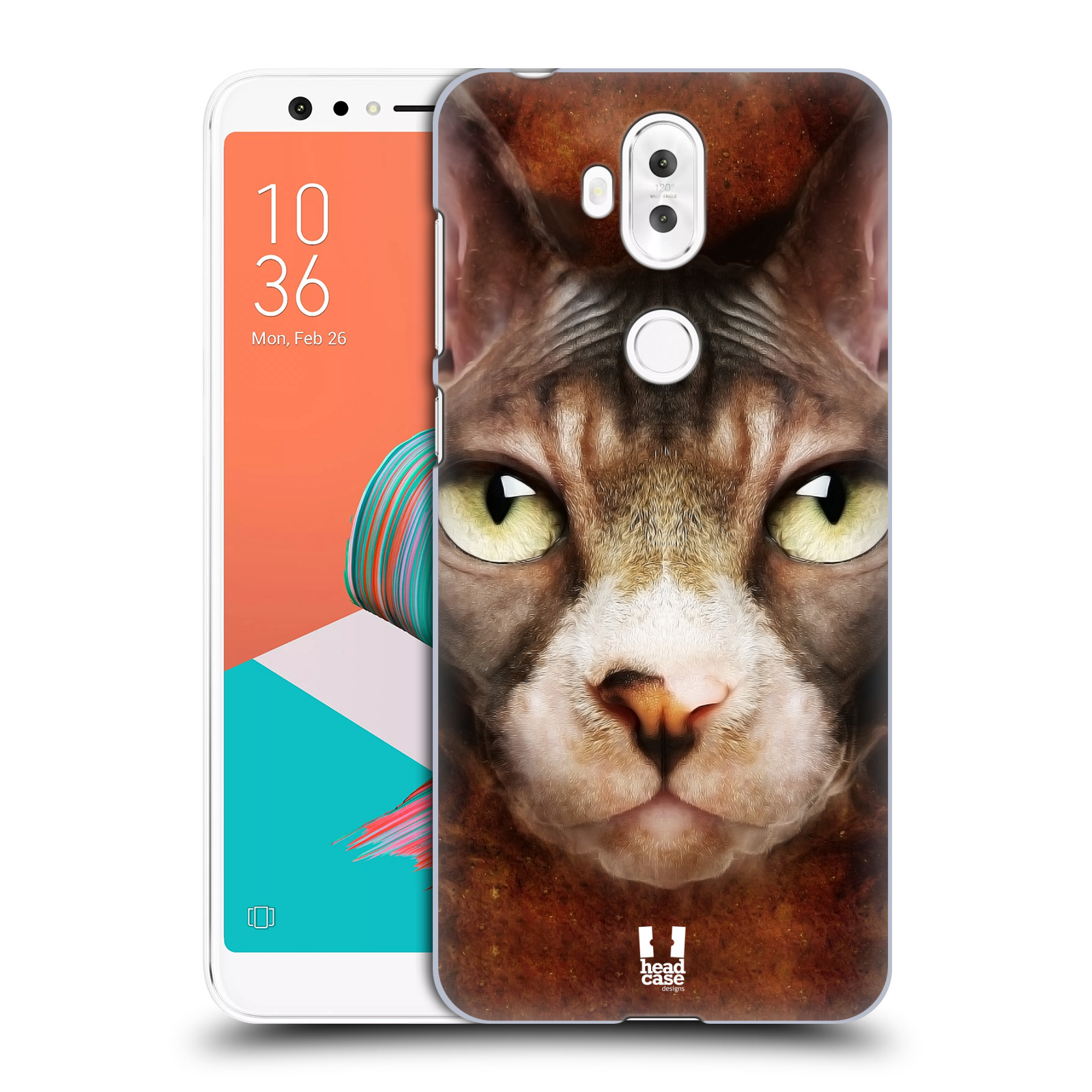 HEAD CASE plastový obal na mobil Asus Zenfone 5 LITE ZC600KL vzor Zvířecí tváře kočka sphynx