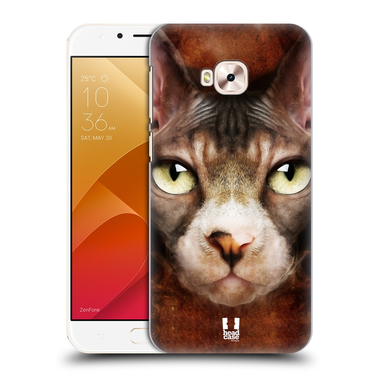HEAD CASE plastový obal na mobil Asus Zenfone 4 Selfie Pro ZD552KL vzor Zvířecí tváře kočka sphynx