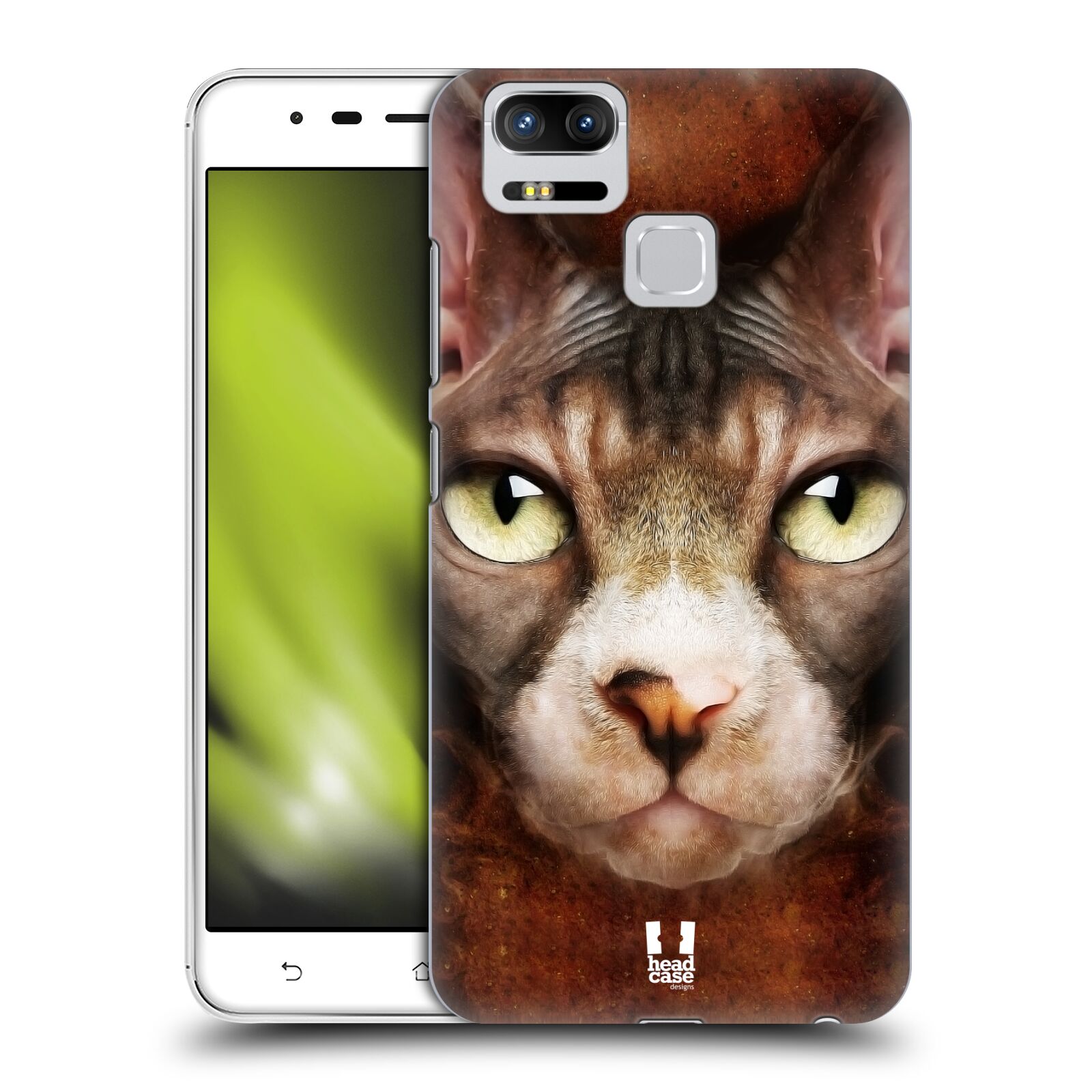 HEAD CASE plastový obal na mobil Asus Zenfone 3 Zoom ZE553KL vzor Zvířecí tváře kočka sphynx