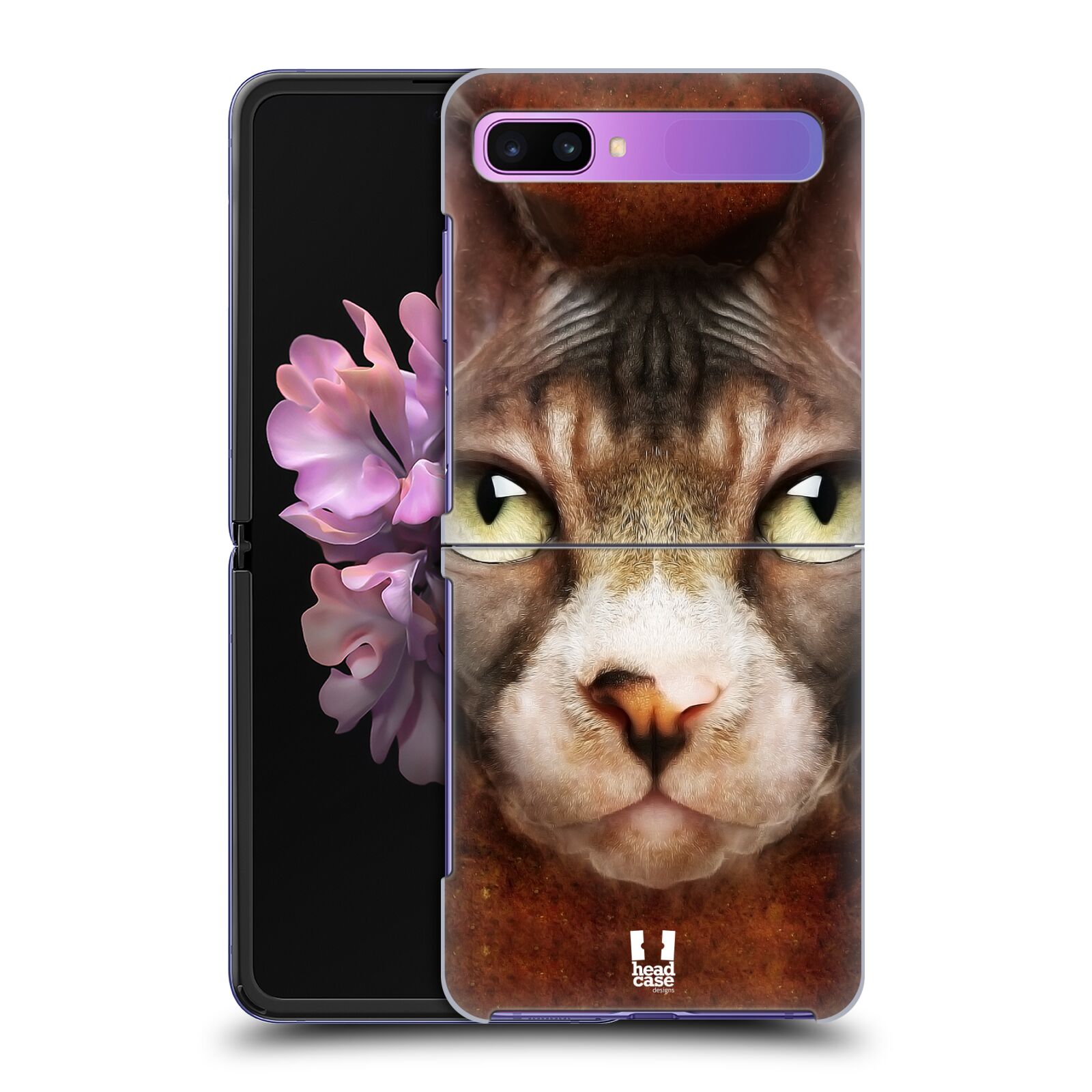 Zadní kryt na mobil Samsung Galaxy Z Flip vzor Zvířecí tváře kočka sphynx