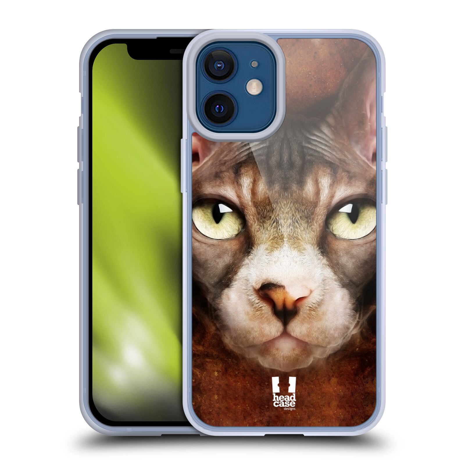 Plastový obal na mobil Apple Iphone 12 MINI vzor Zvířecí tváře kočka sphynx
