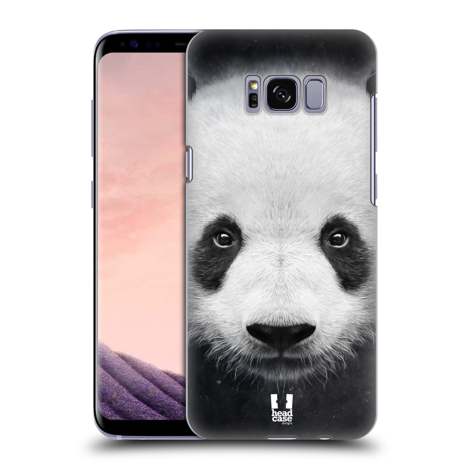 HEAD CASE plastový obal na mobil Samsung Galaxy S8 vzor Zvířecí tváře medvěd panda