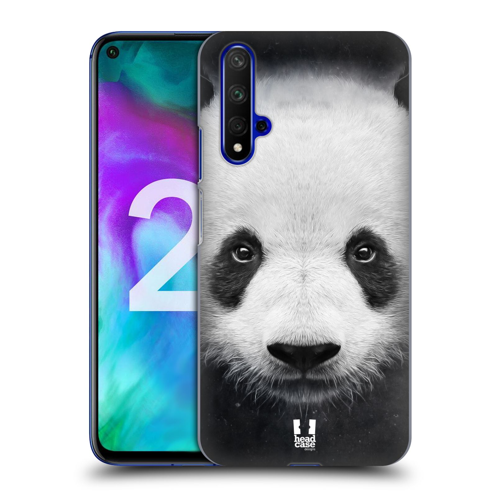 Pouzdro na mobil Honor 20 - HEAD CASE - vzor Zvířecí tváře medvěd panda