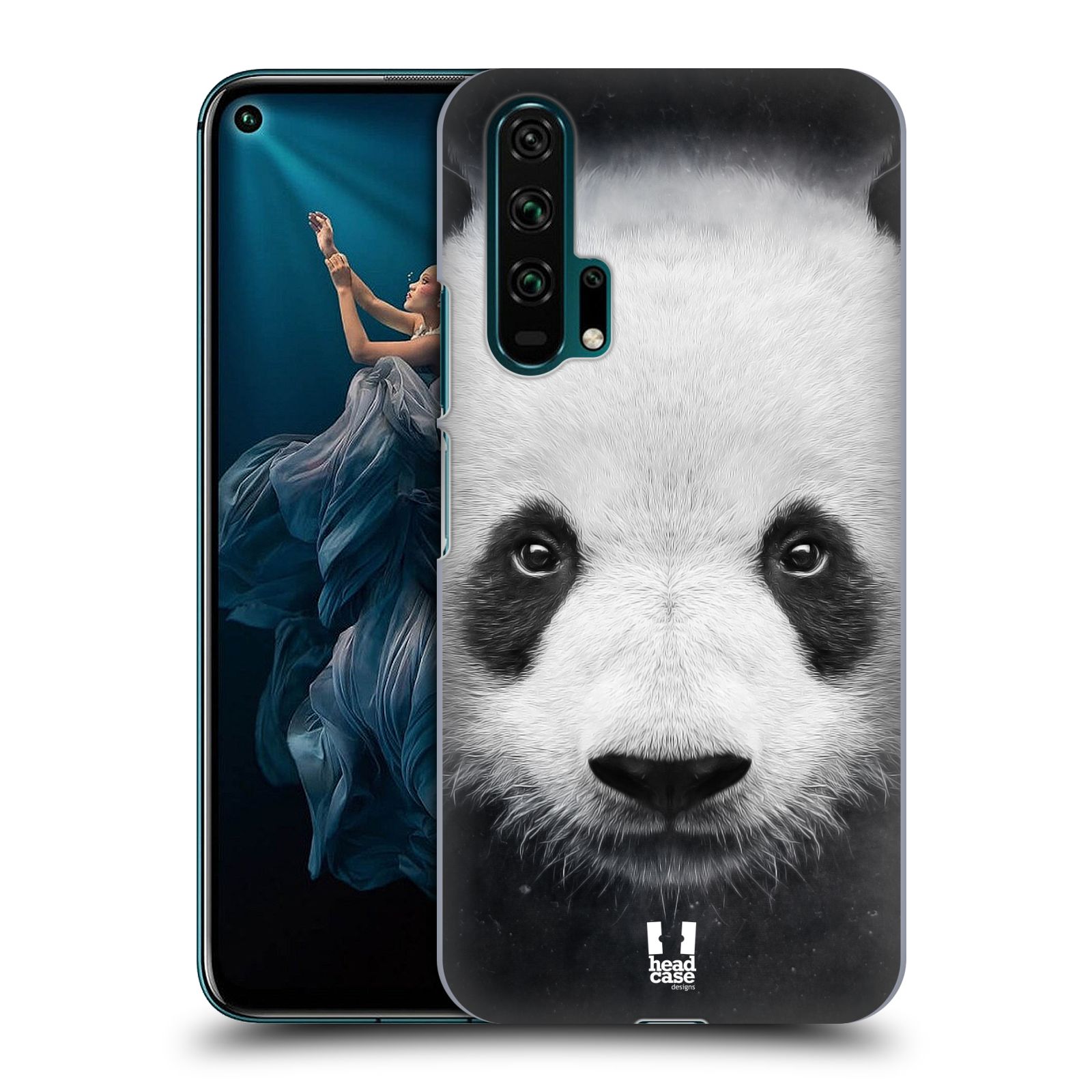 Pouzdro na mobil Honor 20 PRO - HEAD CASE - vzor Zvířecí tváře medvěd panda