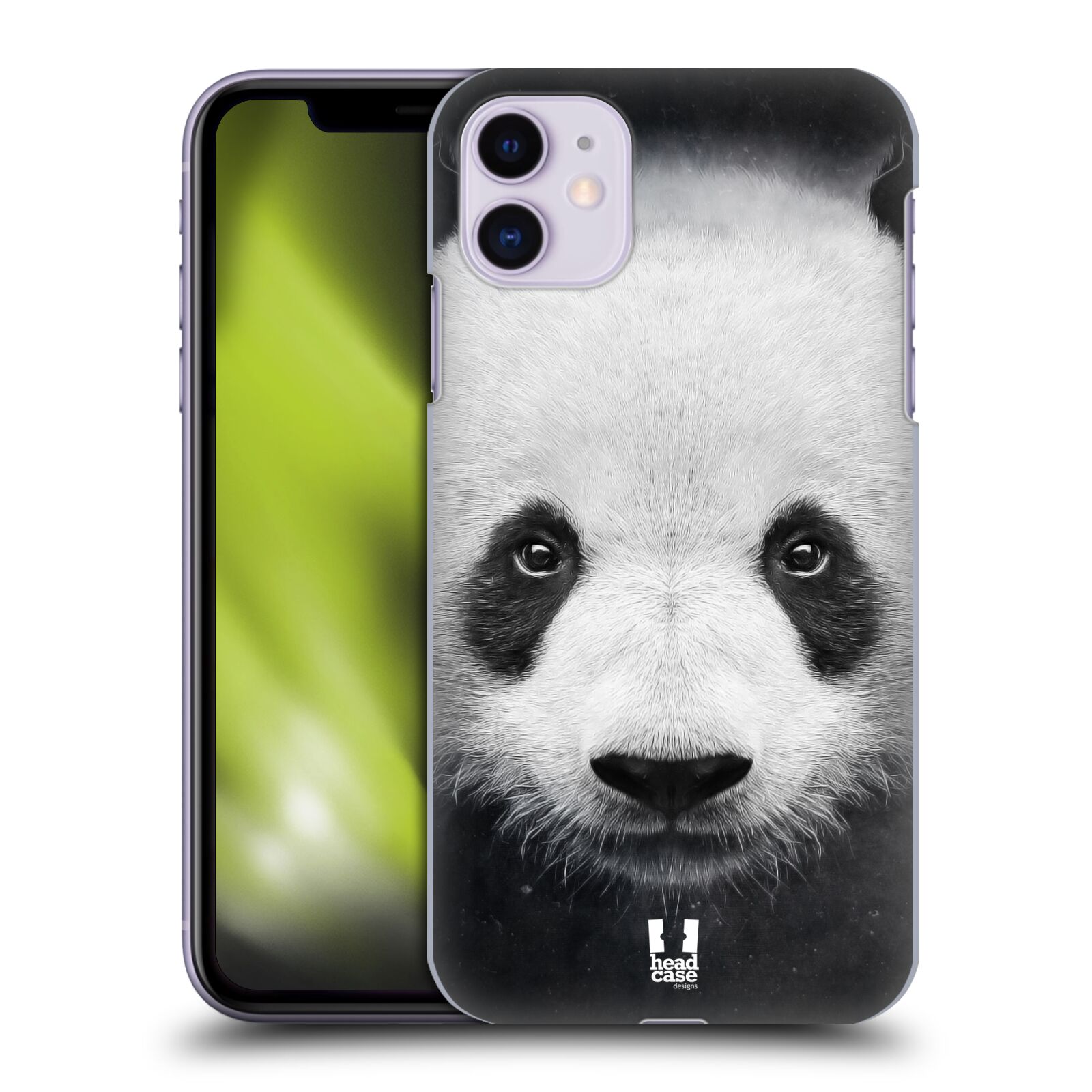 Pouzdro na mobil Apple Iphone 11 - HEAD CASE - vzor Zvířecí tváře medvěd panda