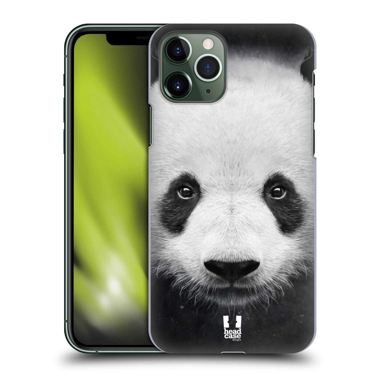 Pouzdro na mobil Apple Iphone 11 PRO - HEAD CASE - vzor Zvířecí tváře medvěd panda