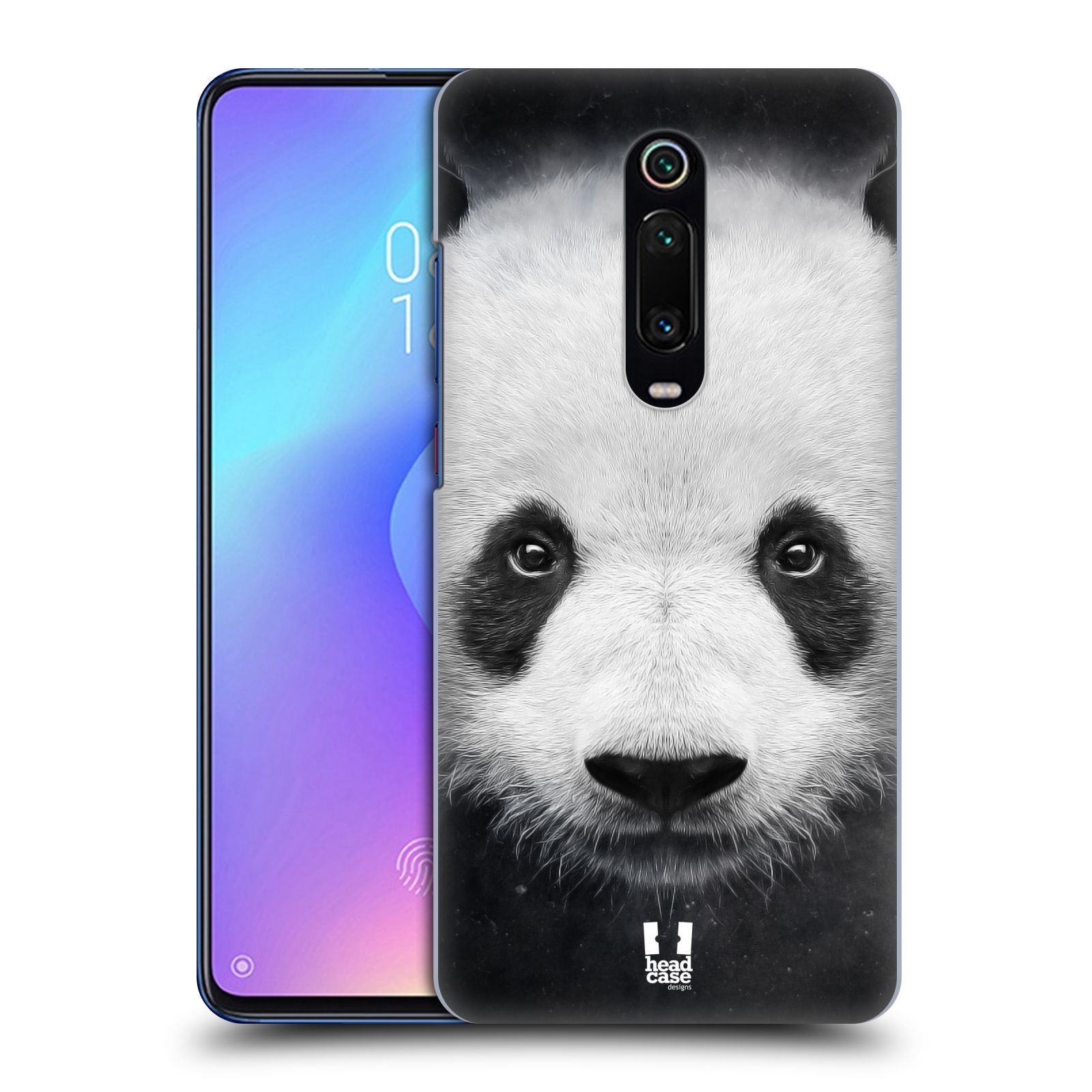 Pouzdro na mobil Xiaomi Mi 9T PRO - HEAD CASE - vzor Zvířecí tváře medvěd panda