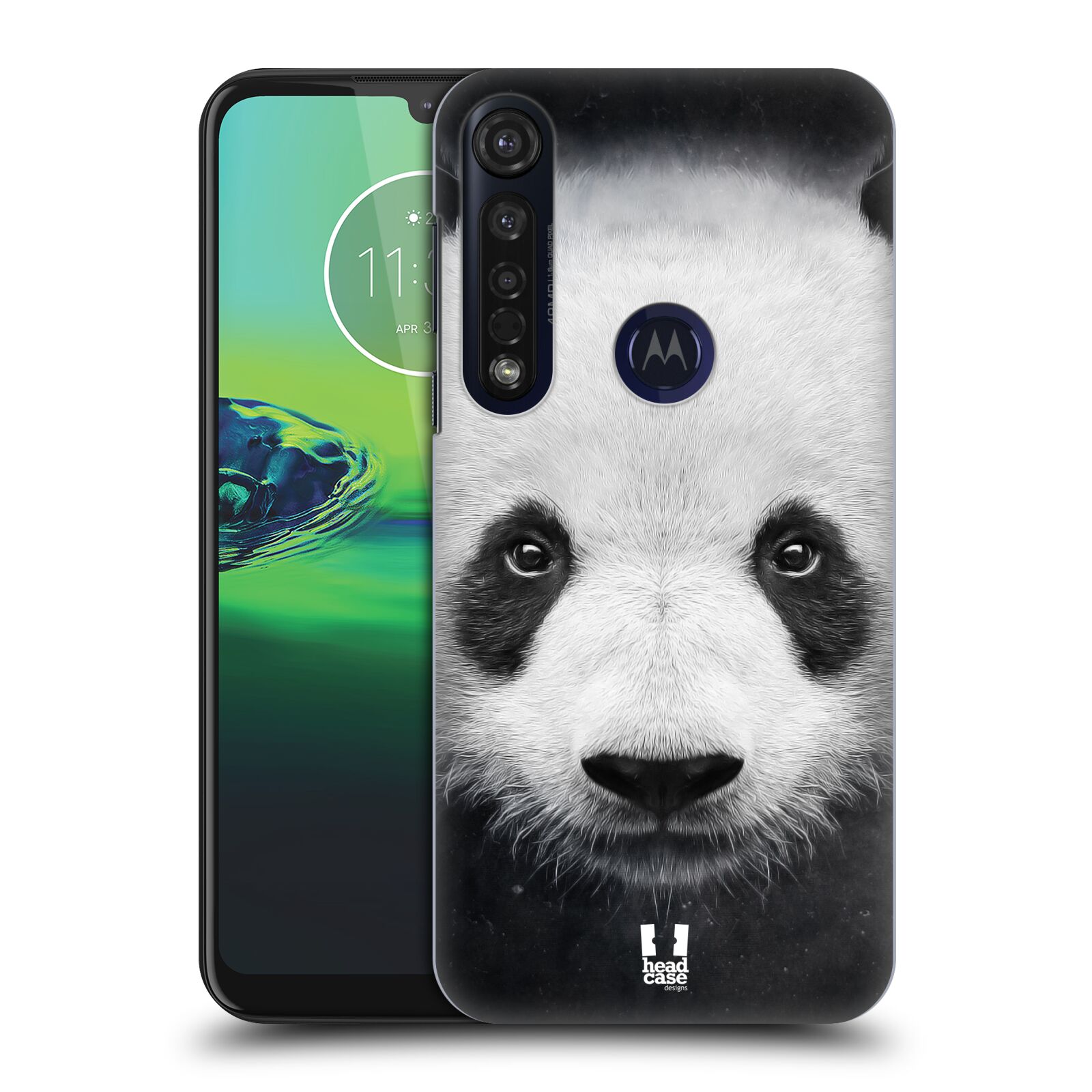 Pouzdro na mobil Motorola Moto G8 PLUS - HEAD CASE - vzor Zvířecí tváře medvěd panda