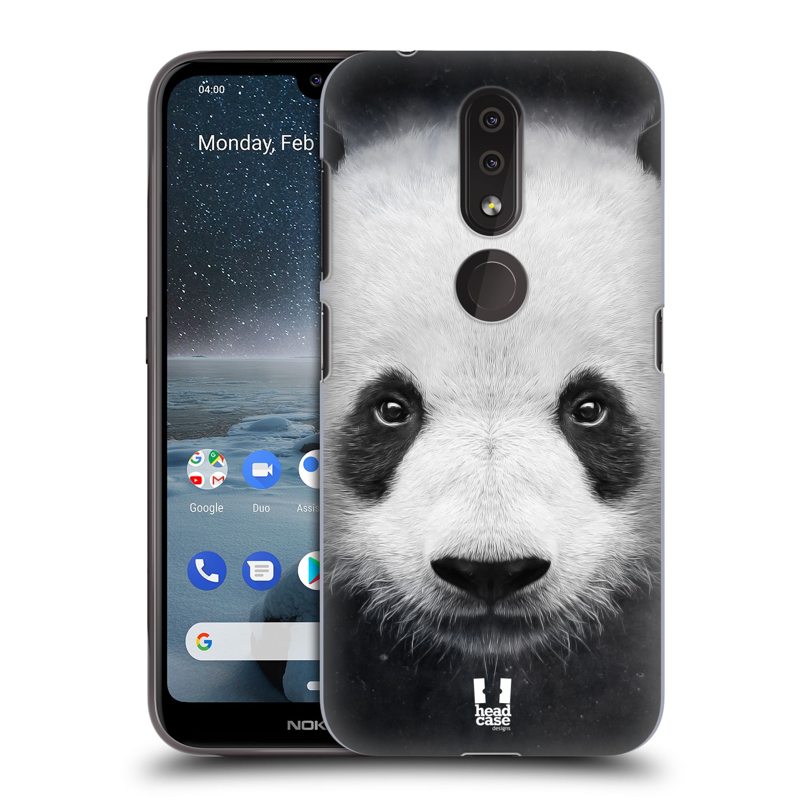 Pouzdro na mobil Nokia 4.2 - HEAD CASE - vzor Zvířecí tváře medvěd panda