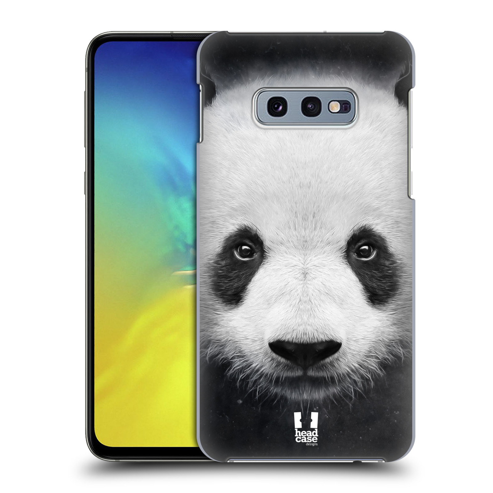 Pouzdro na mobil Samsung Galaxy S10e - HEAD CASE - vzor Zvířecí tváře medvěd panda
