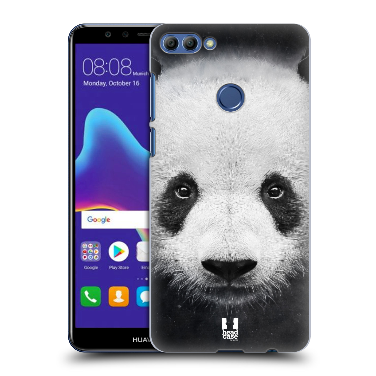 HEAD CASE plastový obal na mobil Huawei Y9 2018 vzor Zvířecí tváře medvěd panda