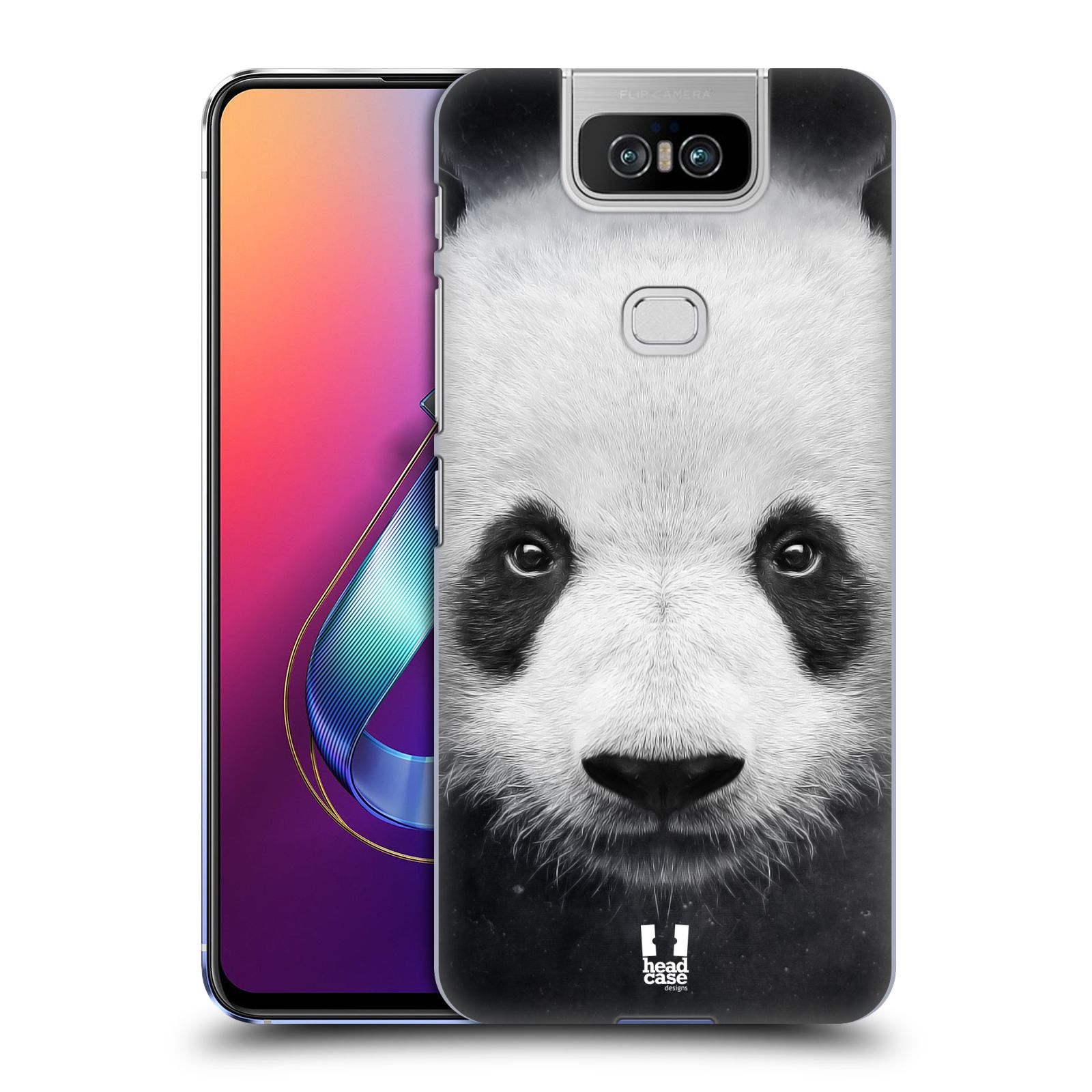 Pouzdro na mobil Asus Zenfone 6 ZS630KL - HEAD CASE - vzor Zvířecí tváře medvěd panda