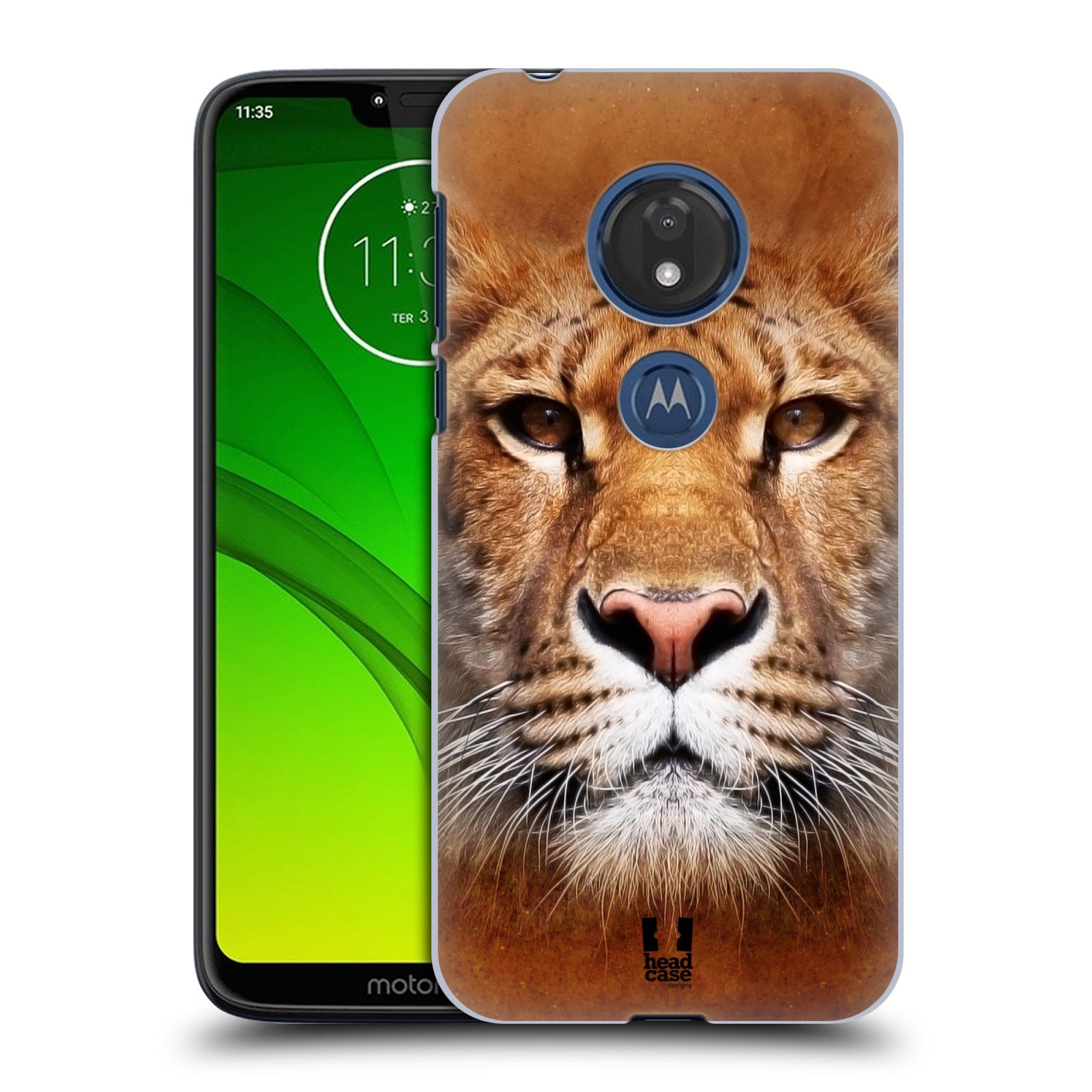 Pouzdro na mobil Motorola Moto G7 Play vzor Zvířecí tváře Sibiřský tygr