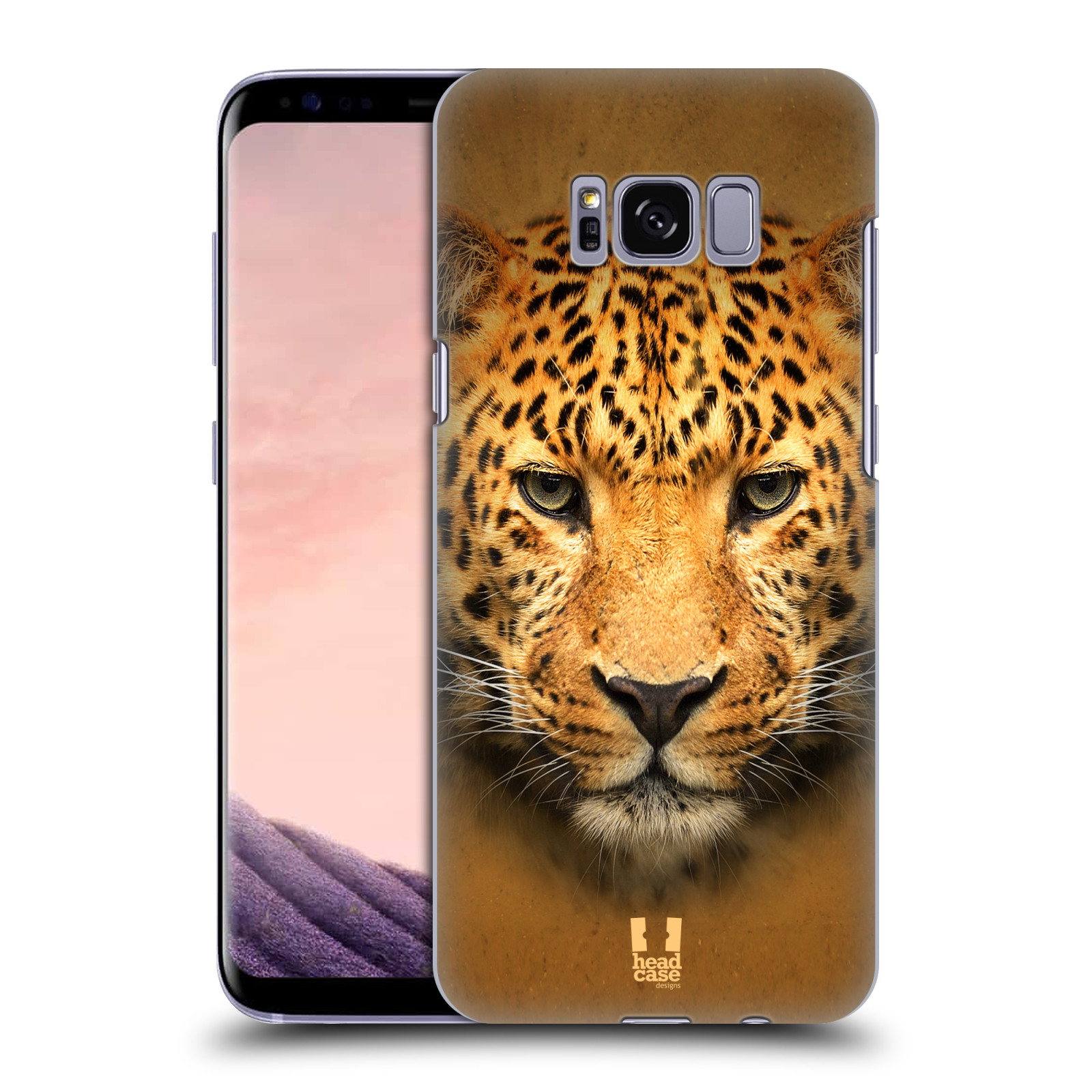 HEAD CASE plastový obal na mobil Samsung Galaxy S8 vzor Zvířecí tváře 2 leopard